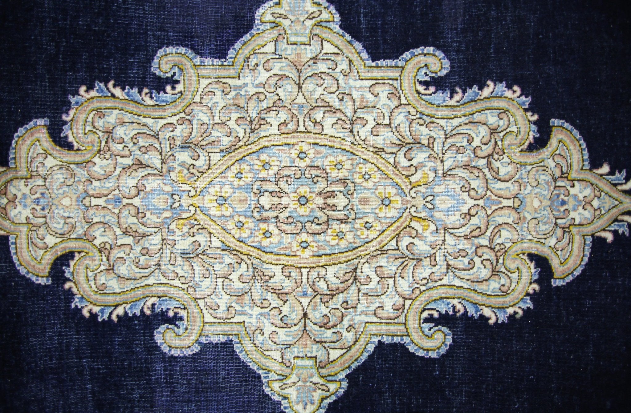 Handmade Vintage Persian Kerman Rug | 305 x 212 cm | 10' x 6'11" - Najaf Rugs & Textile