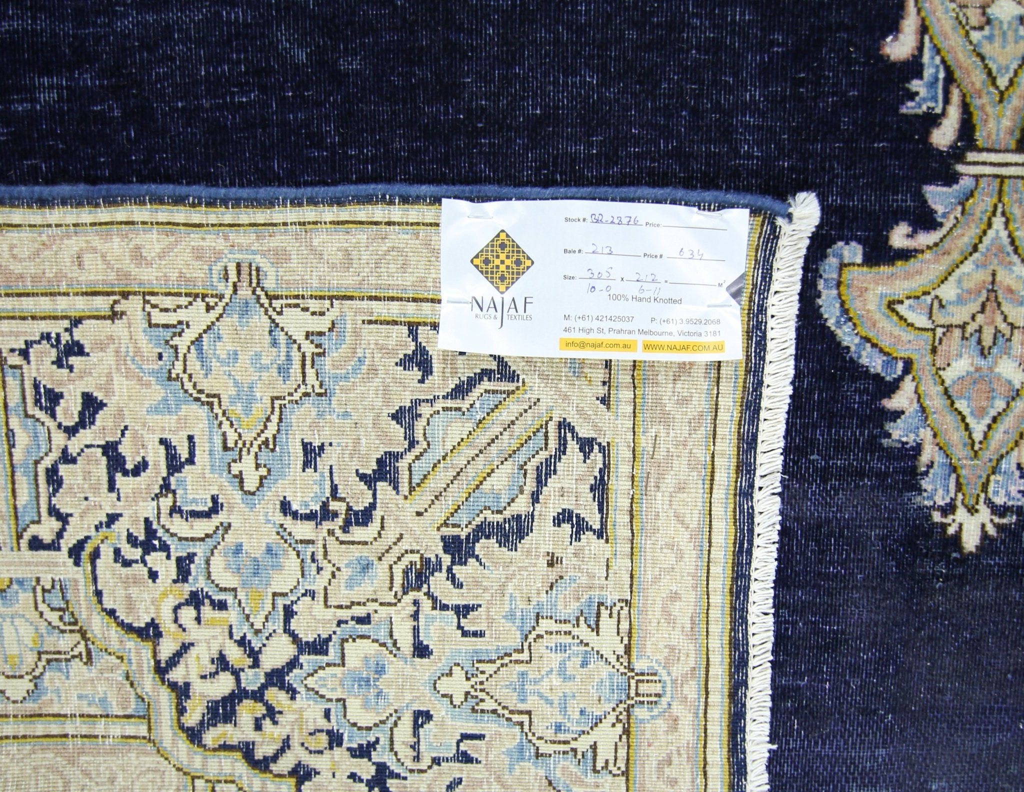 Handmade Vintage Persian Kerman Rug | 305 x 212 cm | 10' x 6'11" - Najaf Rugs & Textile