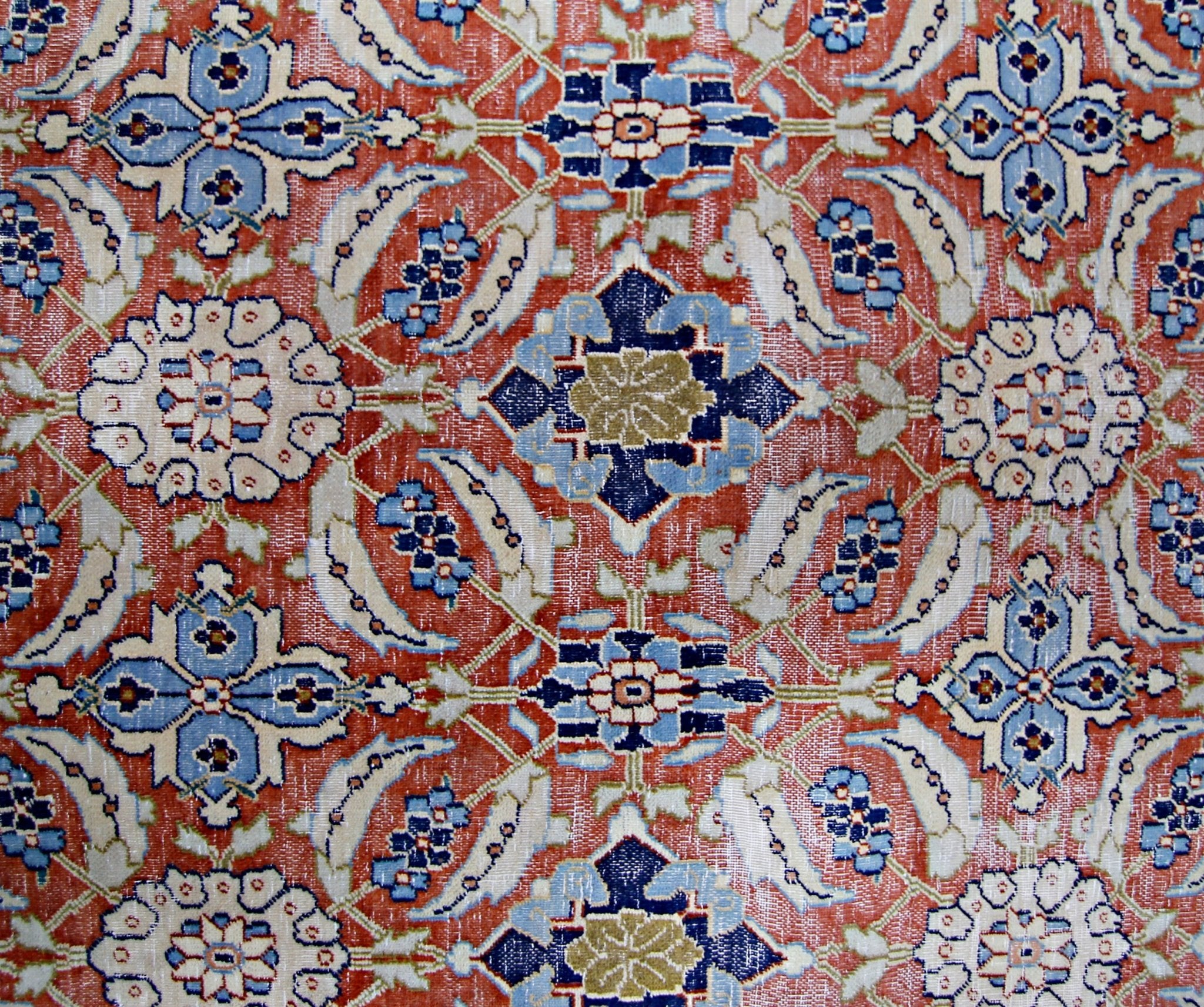 Handmade Vintage Persian Kerman Rug | 306 x 251 cm | 10'1" x 8'3" - Najaf Rugs & Textile