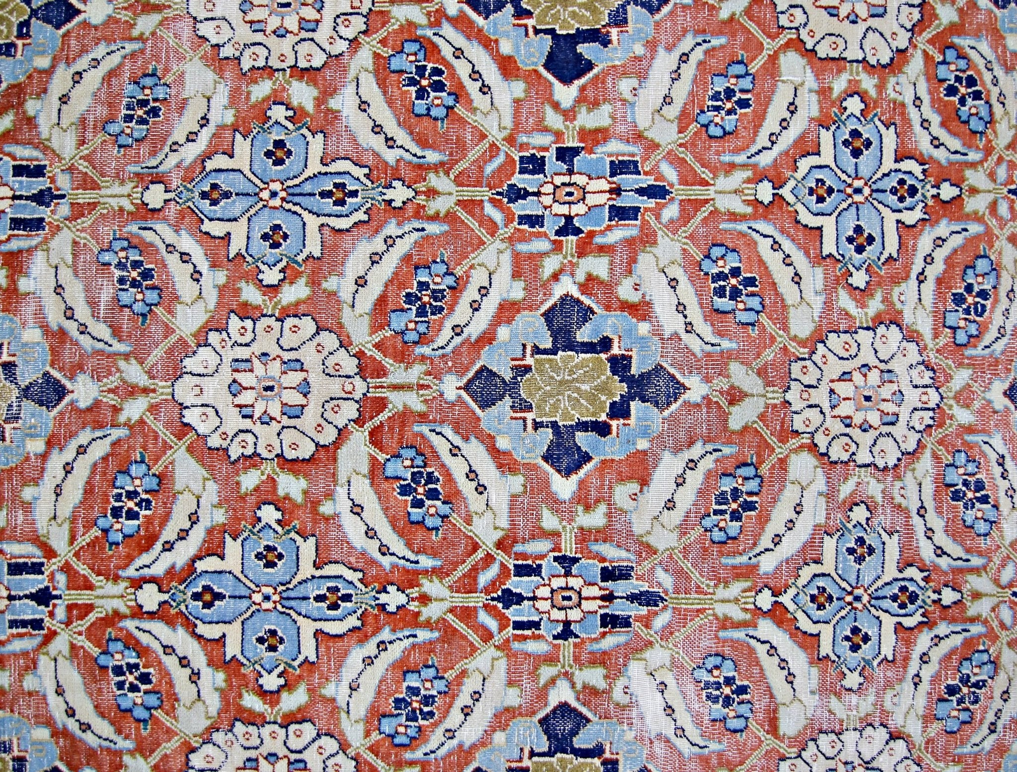 Handmade Vintage Persian Kerman Rug | 306 x 251 cm | 10'1" x 8'3" - Najaf Rugs & Textile