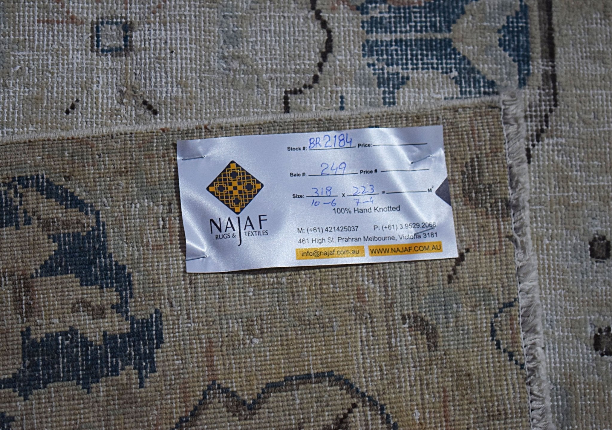 Handmade Vintage Persian Kerman Rug | 318 x 223 cm | 10'6" x 7'4" - Najaf Rugs & Textile