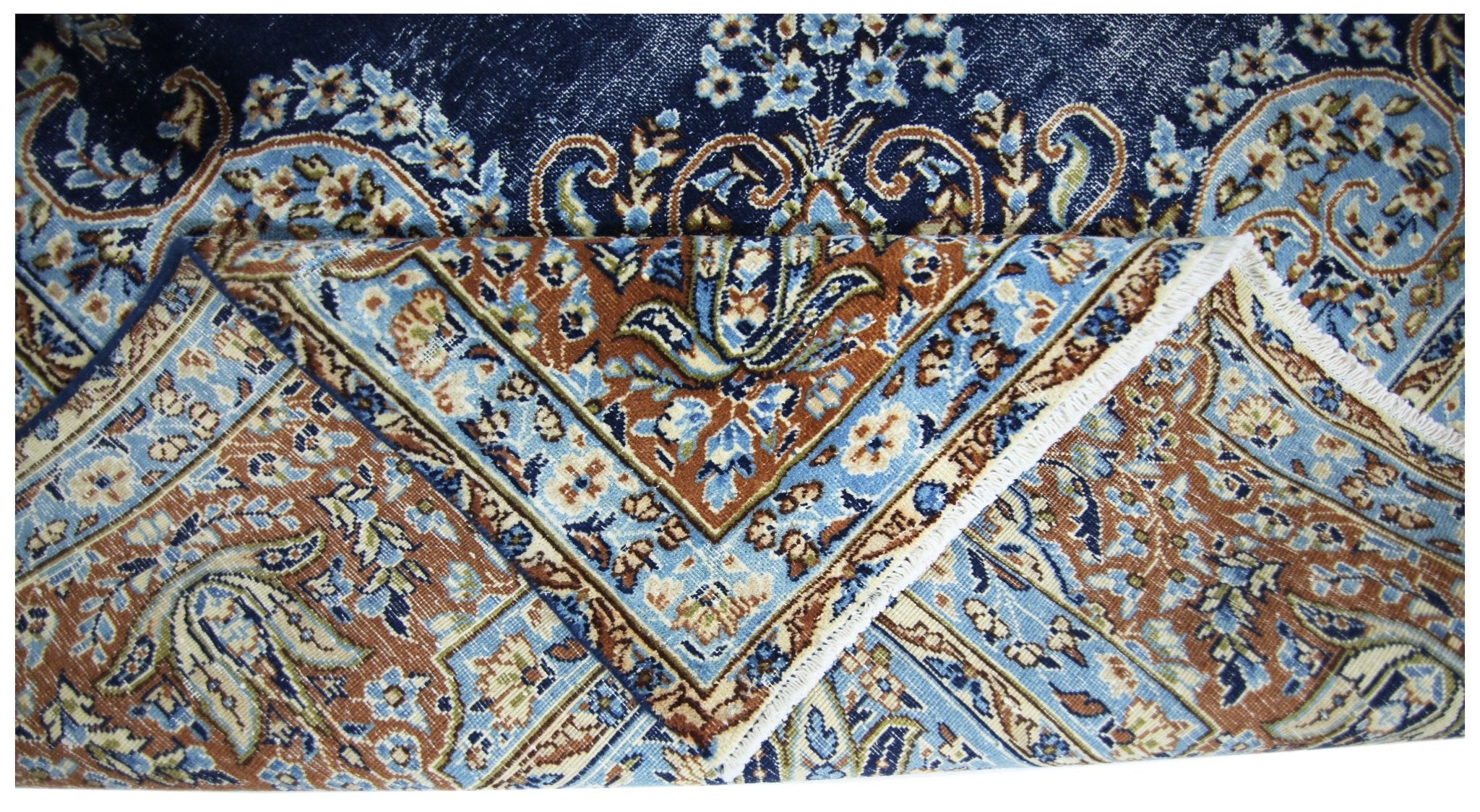 Handmade Vintage Persian Kerman Rug | 325 x 242 cm | 10'8" x 7'11" - Najaf Rugs & Textile