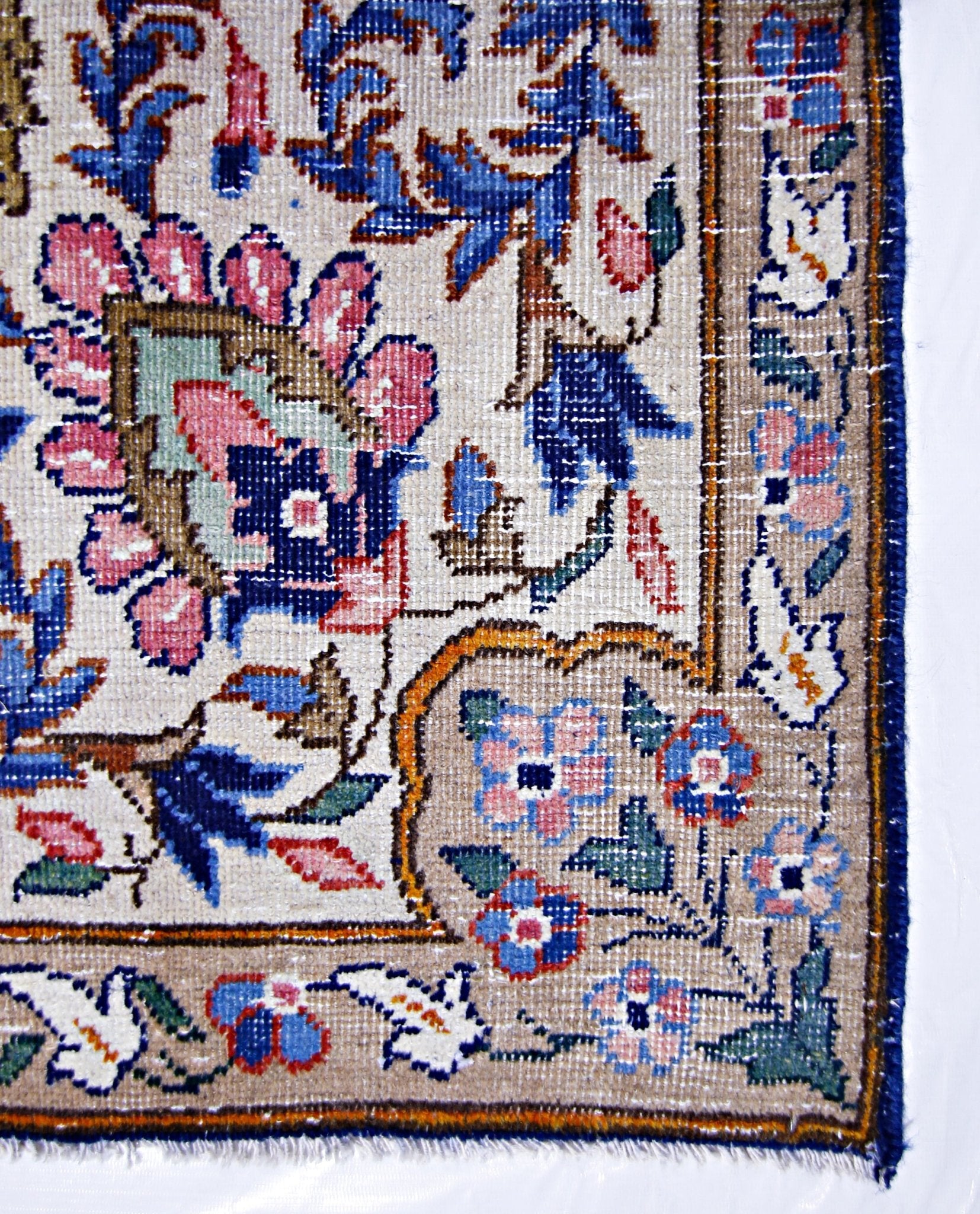 Handmade Vintage Persian Kerman Rug | 326 x 197 cm | 10'8" x 6'5" - Najaf Rugs & Textile