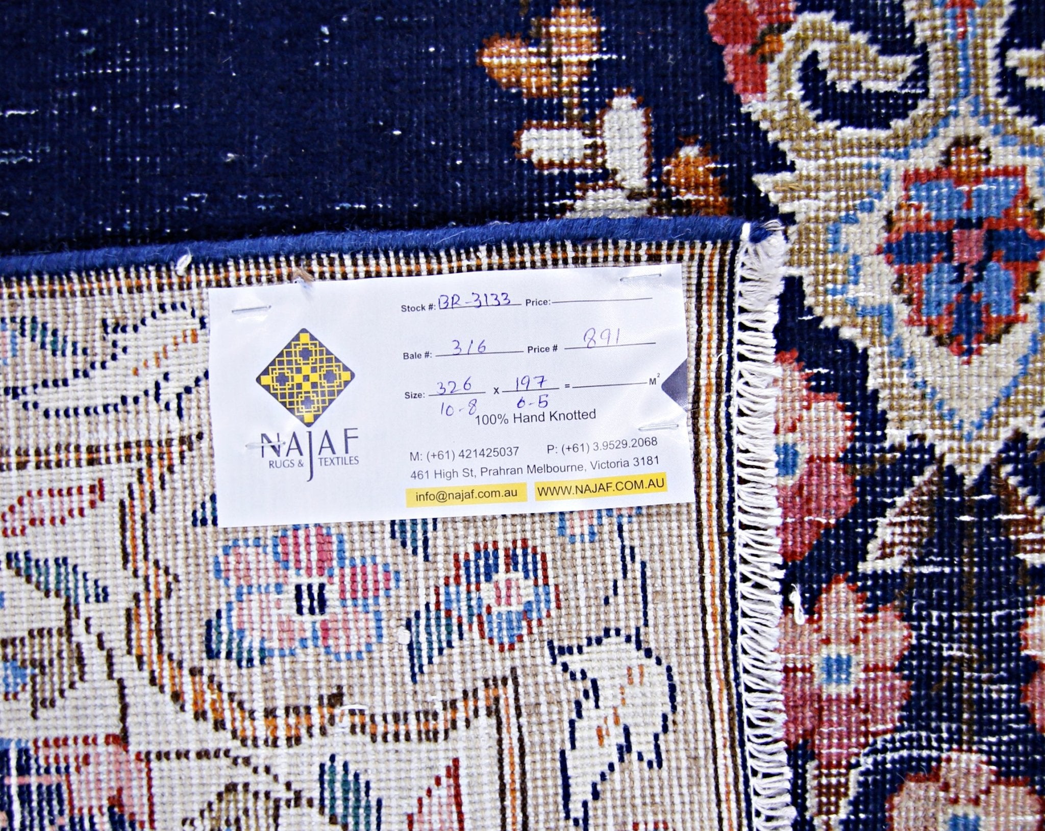 Handmade Vintage Persian Kerman Rug | 326 x 197 cm | 10'8" x 6'5" - Najaf Rugs & Textile