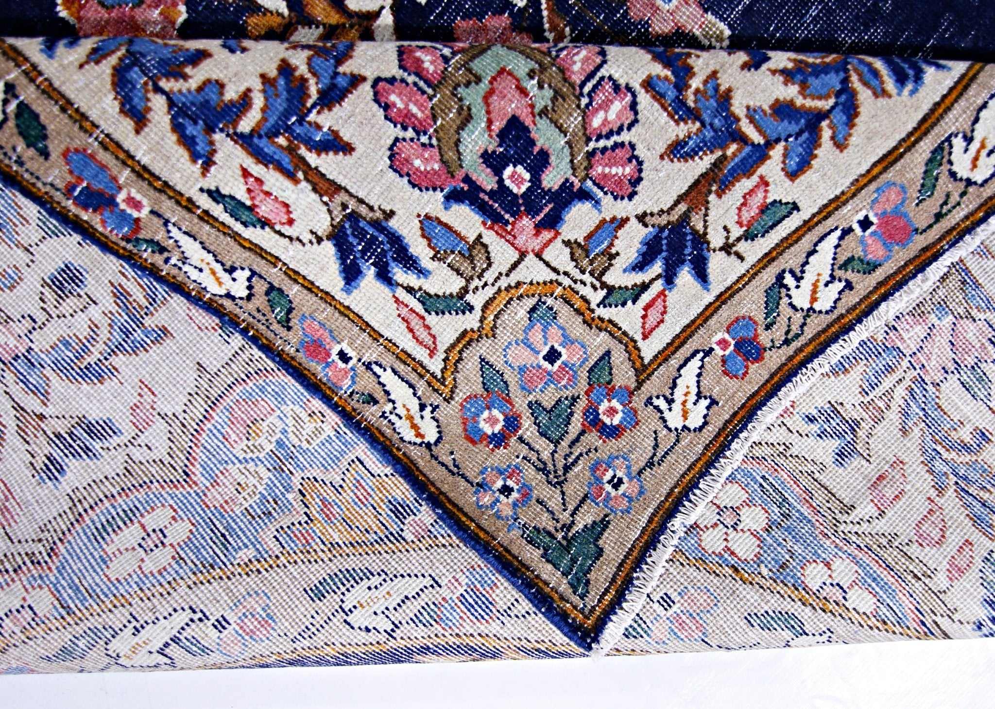 Handmade Vintage Persian Kerman Rug | 326 x 197 cm | 10'8" x 6'5" - Najaf Rugs & Textile