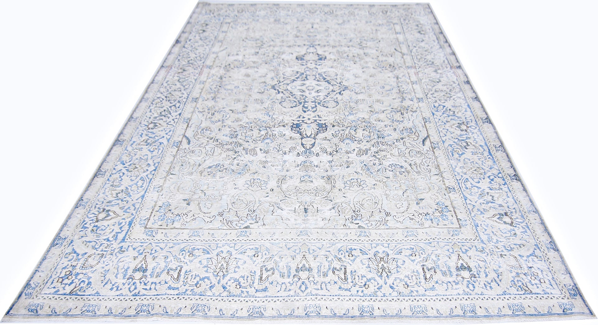Handmade Vintage Persian Kerman Rug | 328 x 241 cm | 10'9" x 7'11" - Najaf Rugs & Textile