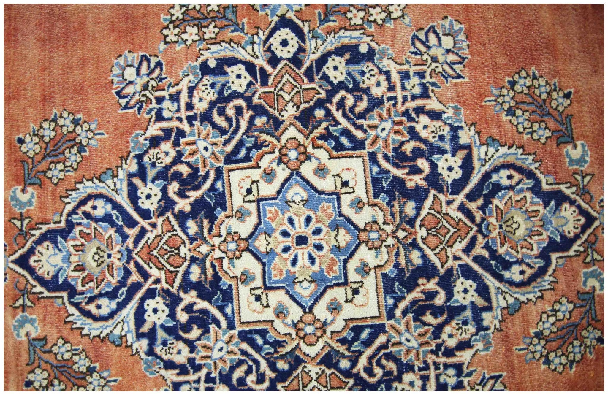 Handmade Vintage Persian Kerman Rug | 329 x 239 cm | 10'9" x 7'10" - Najaf Rugs & Textile