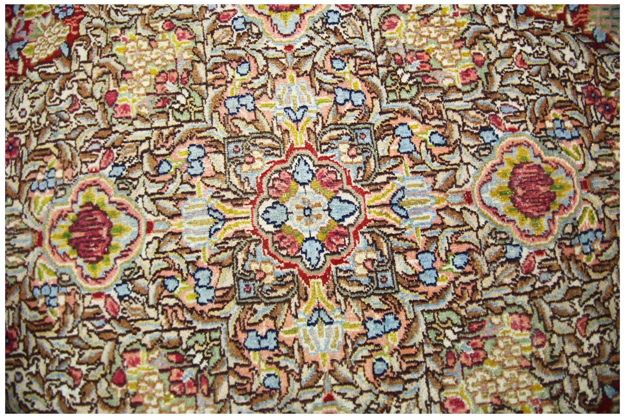 Handmade Vintage Persian Kerman Rug | 332 x 244 cm | 10'11" x 8' - Najaf Rugs & Textile