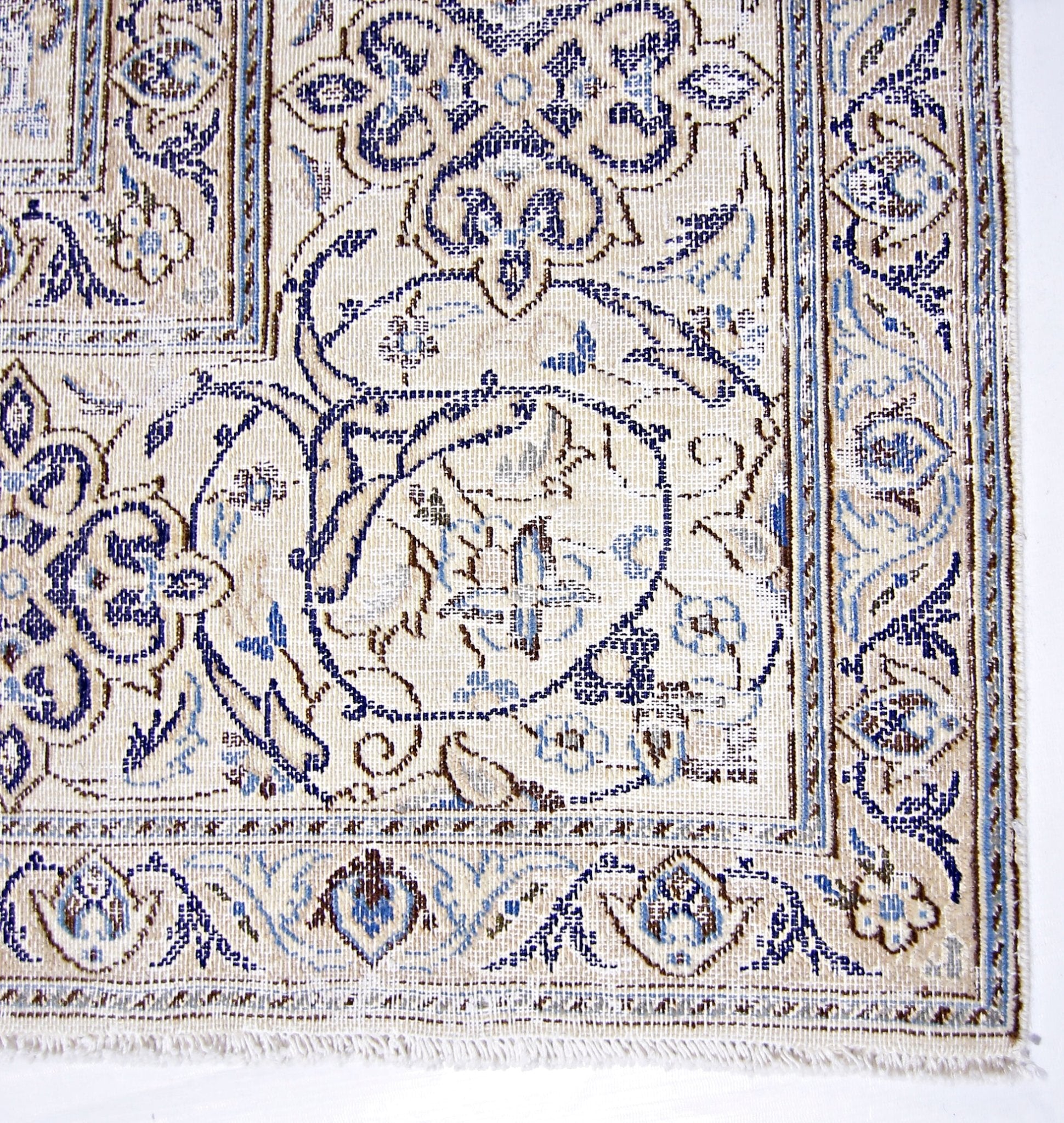 Handmade Vintage Persian Kerman Rug | 334 x 242 cm | 11' x 7'11" - Najaf Rugs & Textile