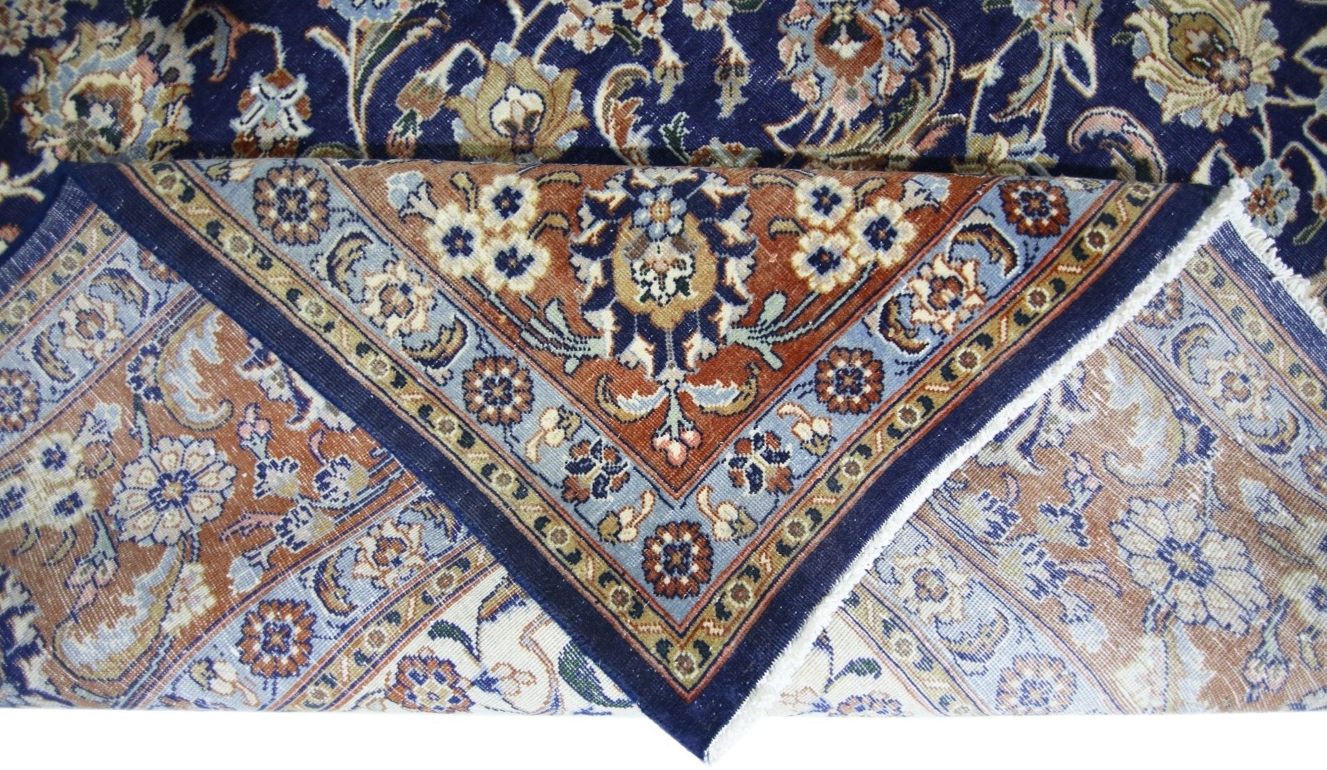 Handmade Vintage Persian Kerman Rug | 334 x 250 cm | 10'11" x 8'3" - Najaf Rugs & Textile