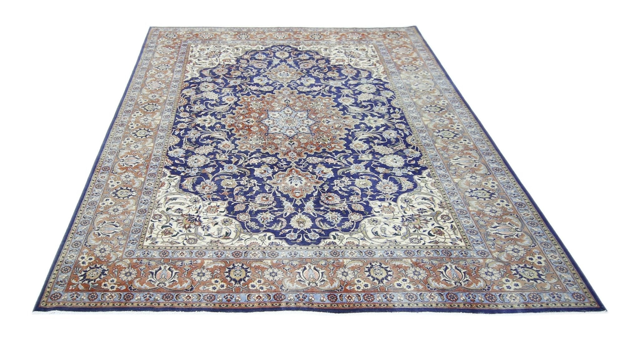 Handmade Vintage Persian Kerman Rug | 334 x 250 cm | 10'11" x 8'3" - Najaf Rugs & Textile