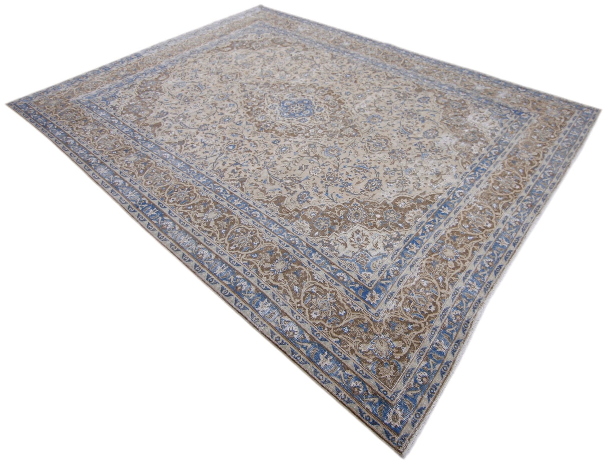 Handmade Vintage Persian Kerman Rug | 338 x 240 cm | 11'1" x 7'10" - Najaf Rugs & Textile