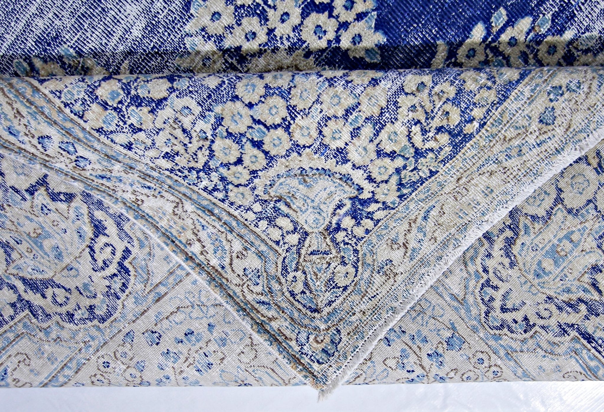 Handmade Vintage Persian Kerman Rug | 342 x 242 cm | 11'3" x 7'11" - Najaf Rugs & Textile