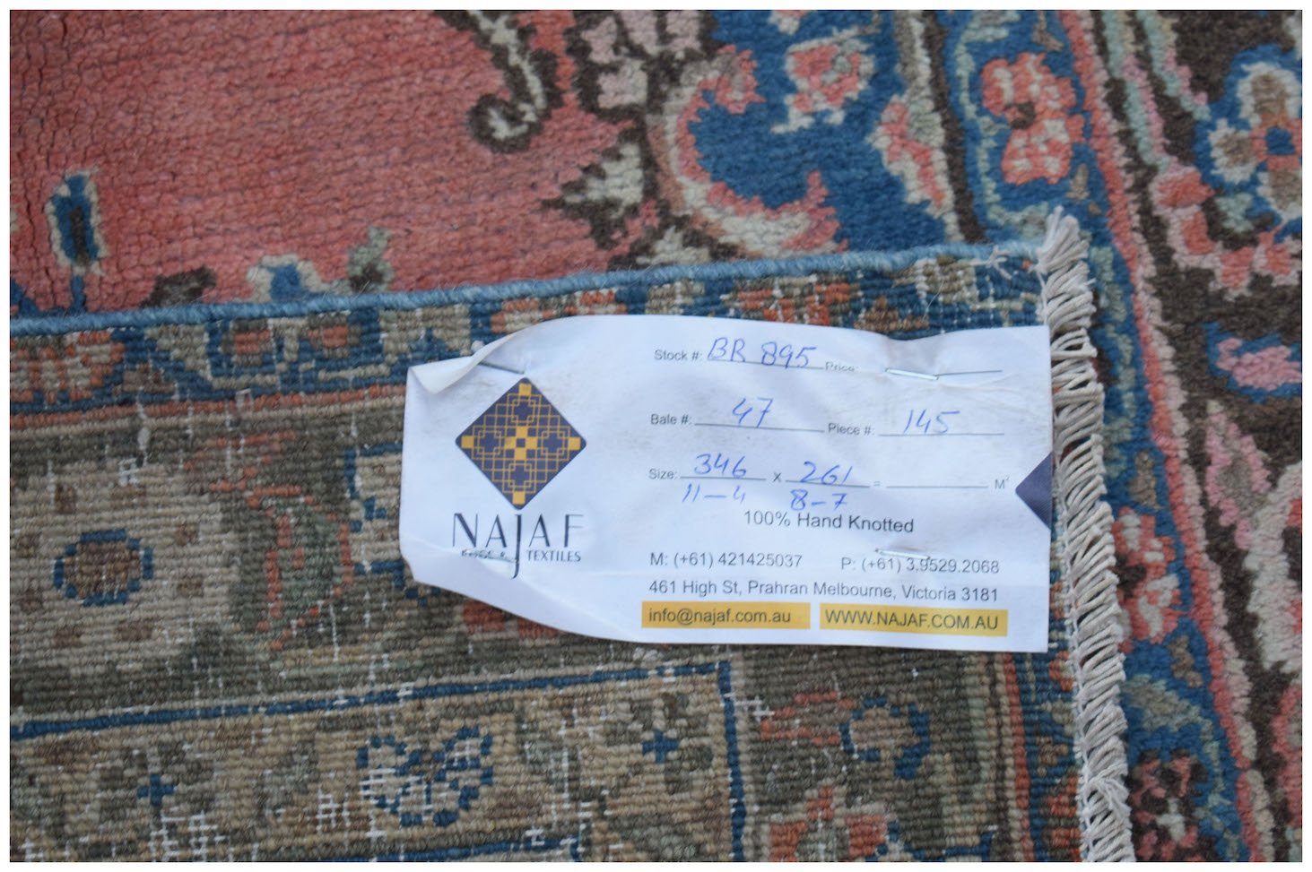 Handmade Vintage Persian Kerman Rug | 344 x 261 cm | 11'4" x 8'7" - Najaf Rugs & Textile