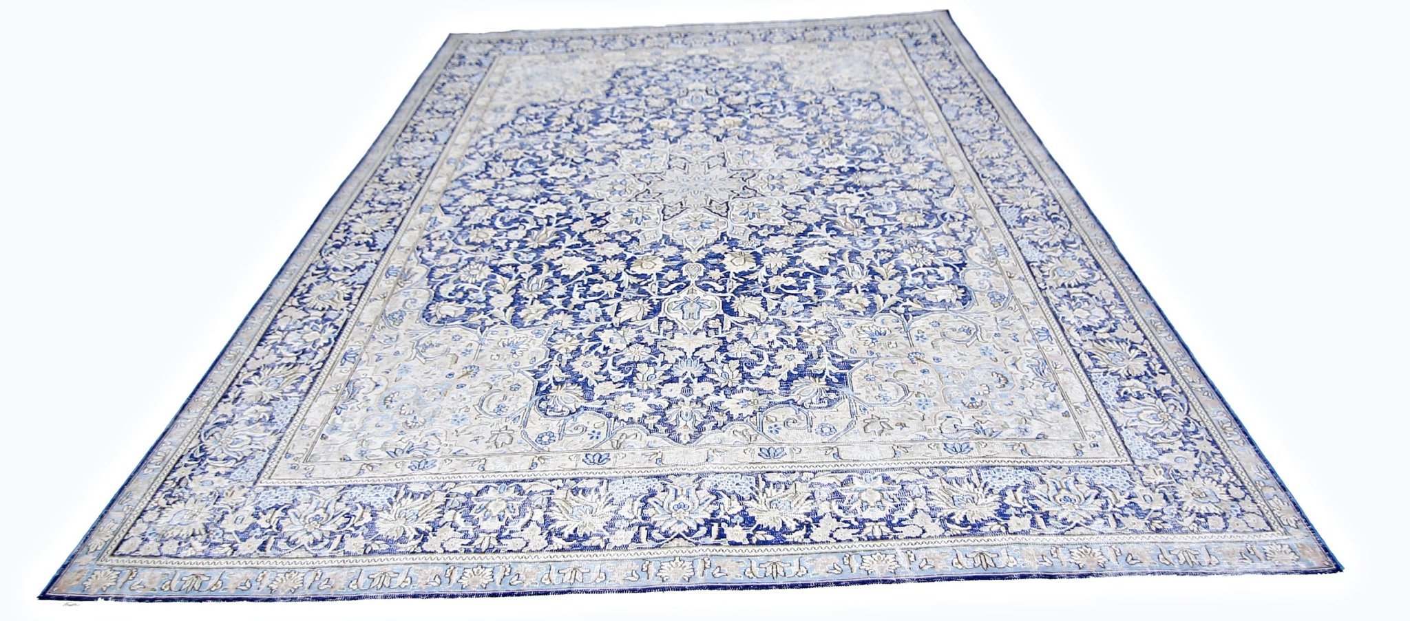 Handmade Vintage Persian Kerman Rug | 345 x 250 cm | 11'4" x 8'2" - Najaf Rugs & Textile