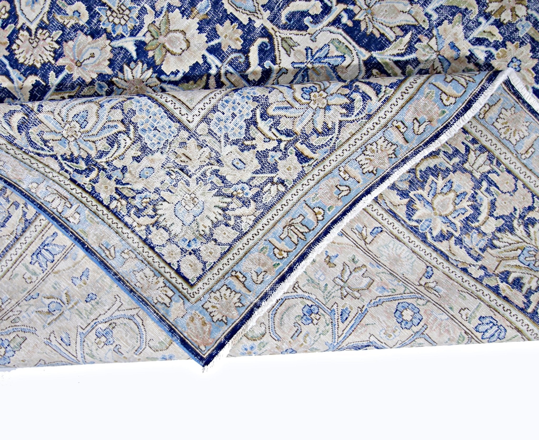 Handmade Vintage Persian Kerman Rug | 345 x 250 cm | 11'4" x 8'2" - Najaf Rugs & Textile