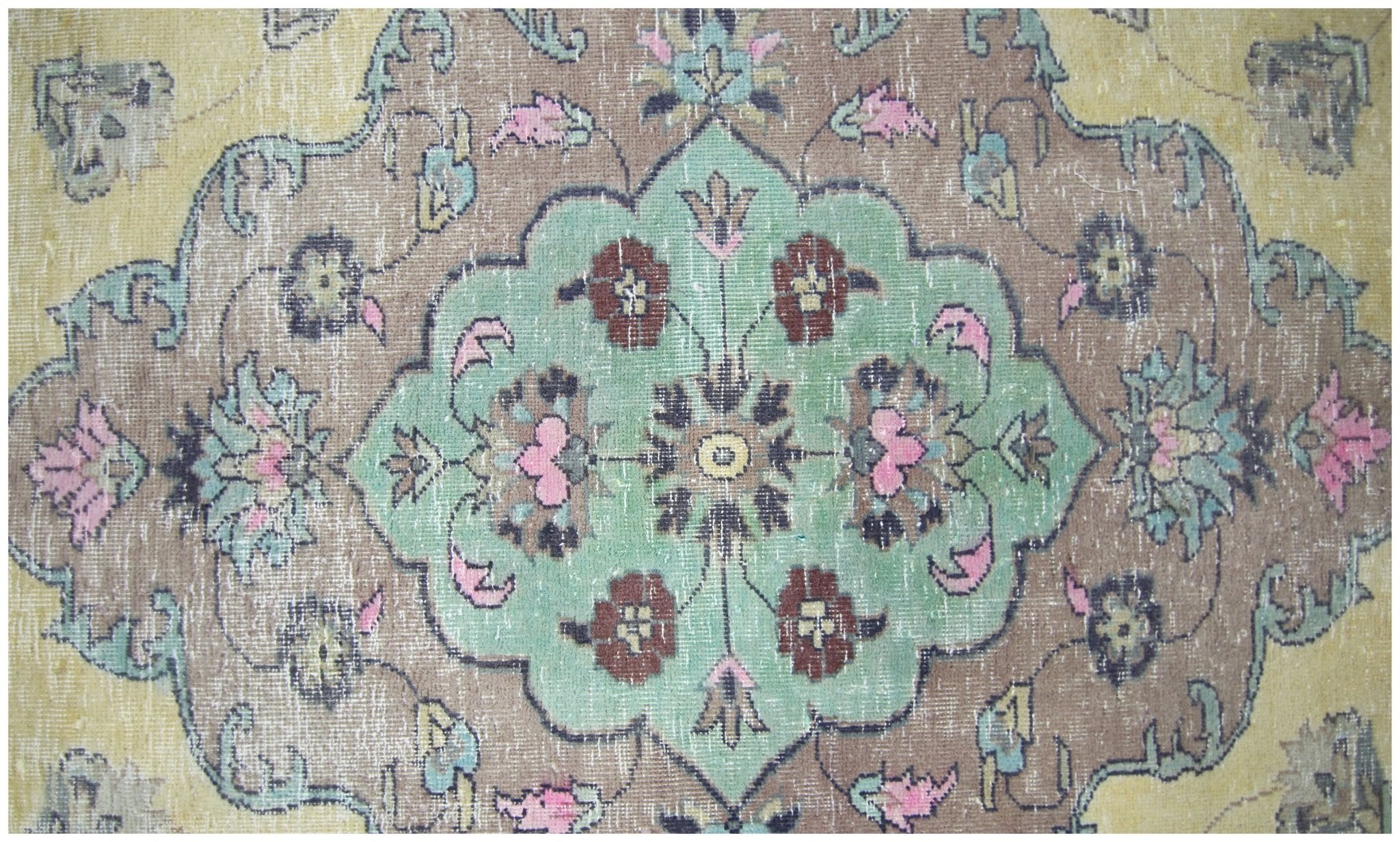 Handmade Vintage Persian Kerman Rug | 347 x 246 cm | 11'4" x 8'1" - Najaf Rugs & Textile