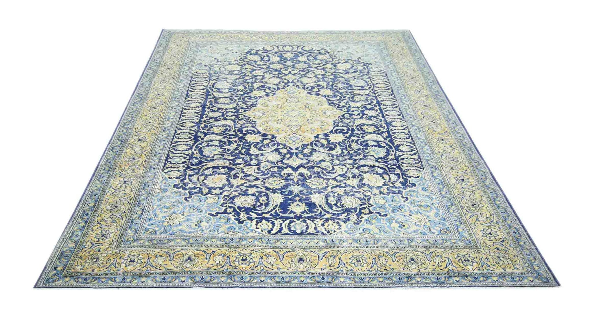 Handmade Vintage Persian Kerman Rug | 348 x 240 cm | 11'5" x 7'10" - Najaf Rugs & Textile