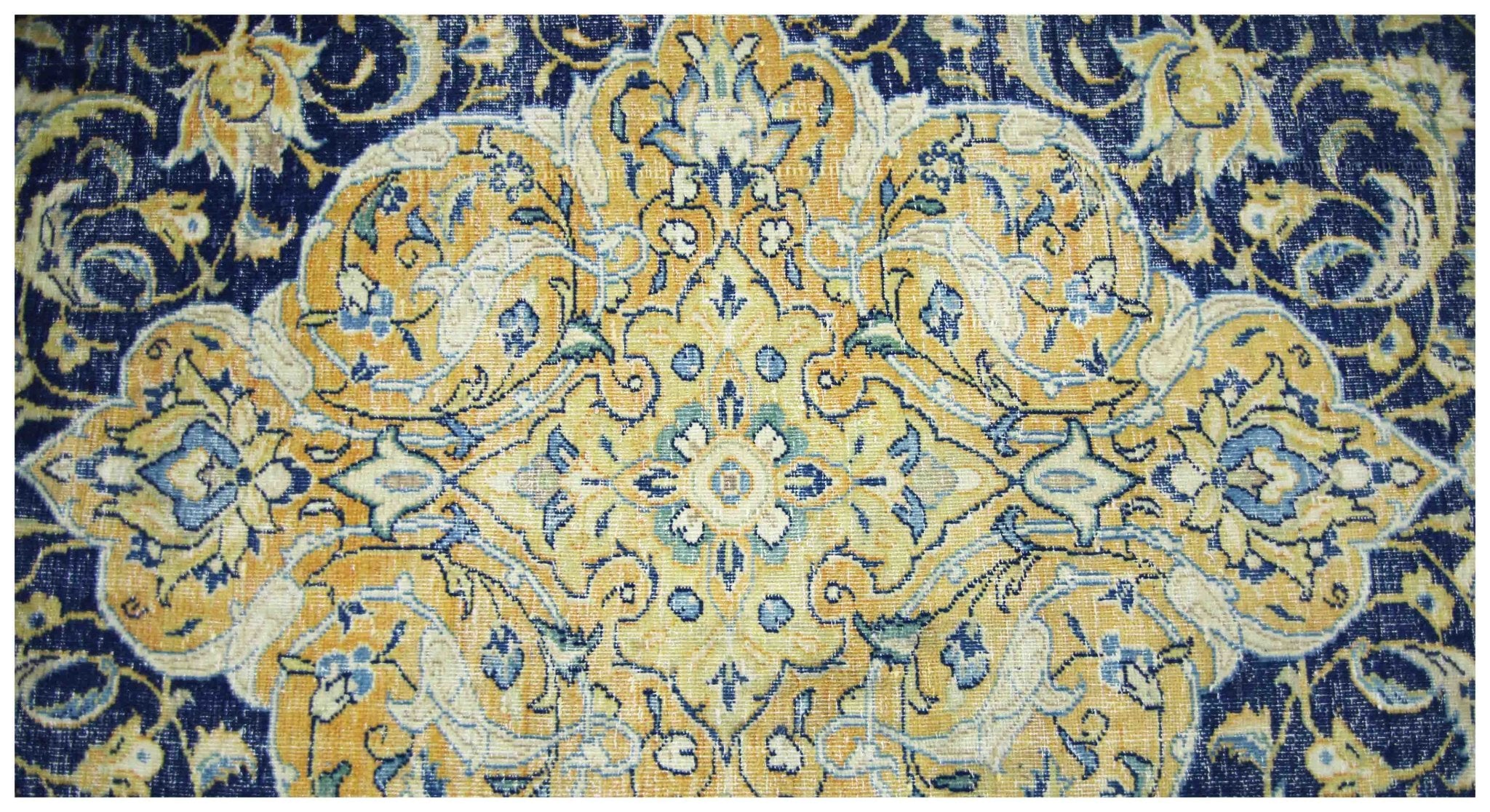 Handmade Vintage Persian Kerman Rug | 348 x 240 cm | 11'5" x 7'10" - Najaf Rugs & Textile