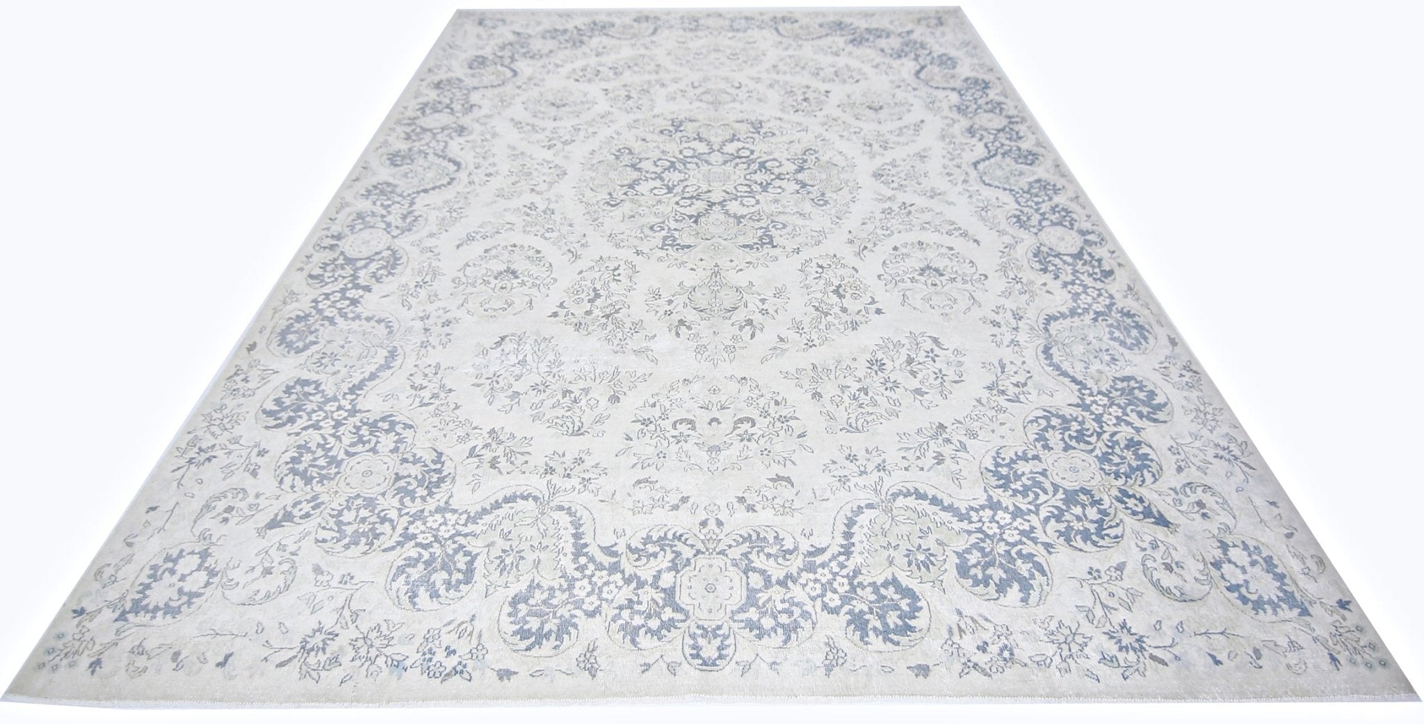 Handmade Vintage Persian Kerman Rug | 359 x 269 cm | 11'9" x 8'6" - Najaf Rugs & Textile