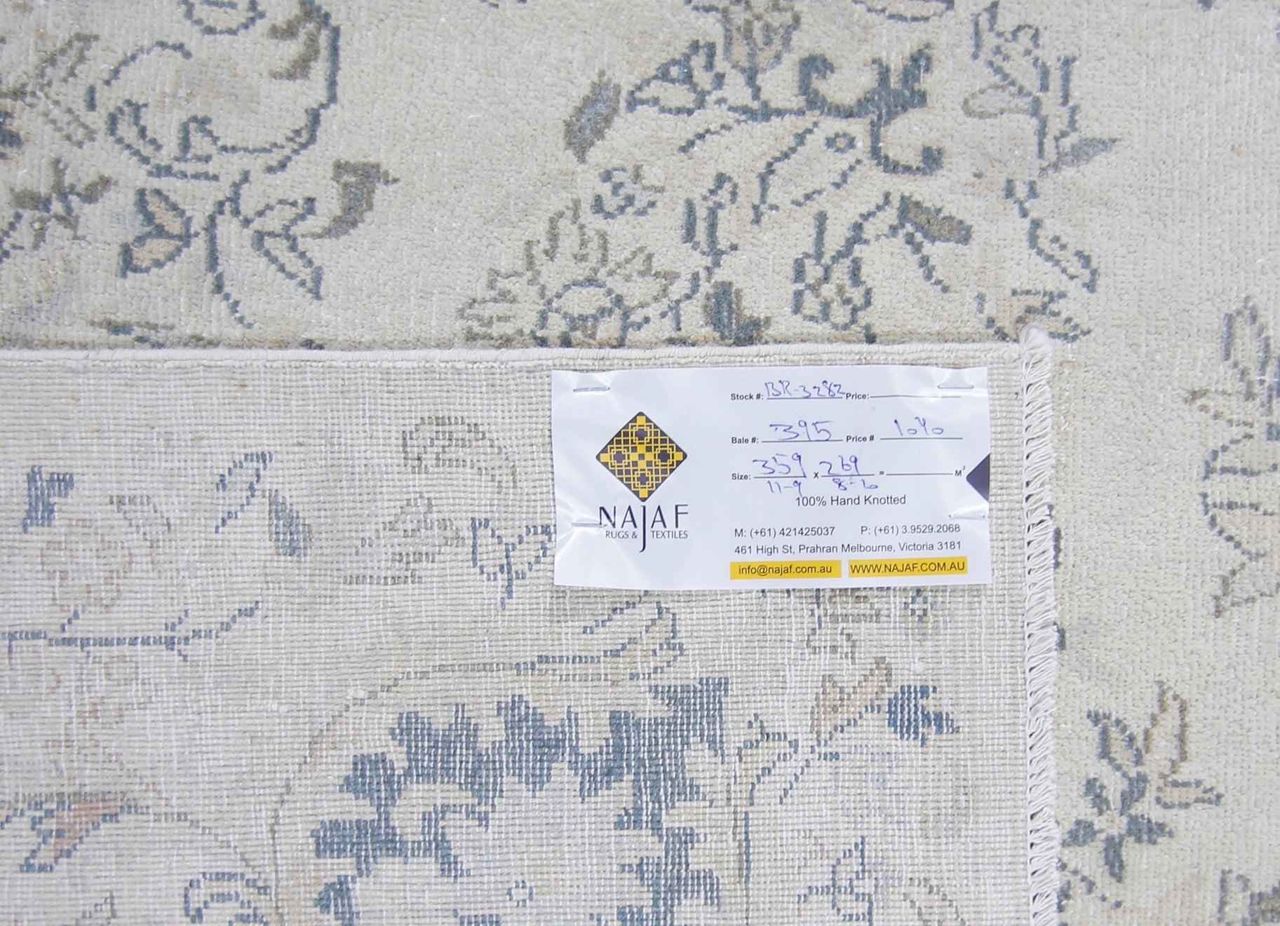 Handmade Vintage Persian Kerman Rug | 359 x 269 cm | 11'9" x 8'6" - Najaf Rugs & Textile