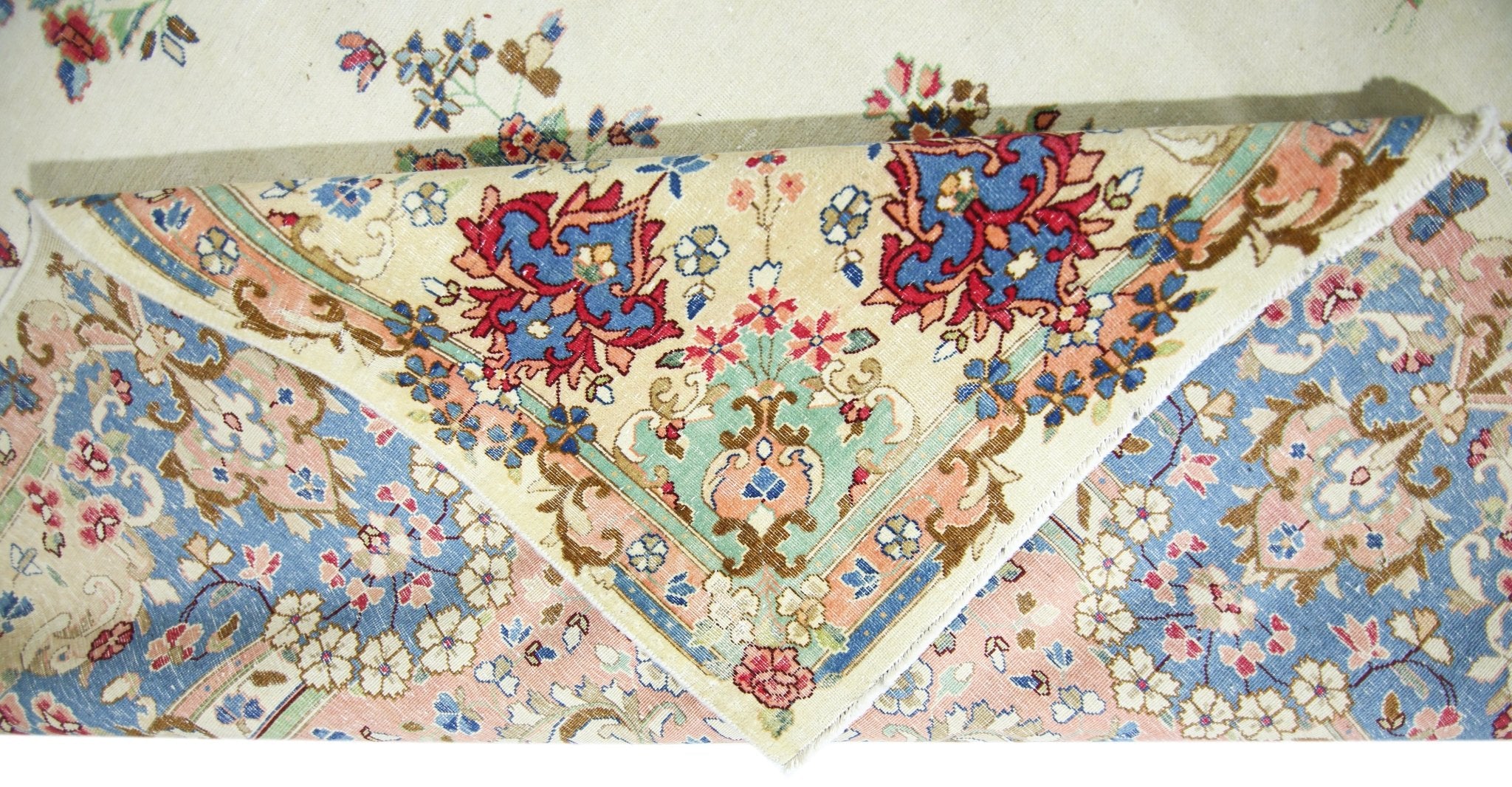 Handmade Vintage Persian Kerman Rug | 365 x 271 cm | 12' x 8'11" - Najaf Rugs & Textile