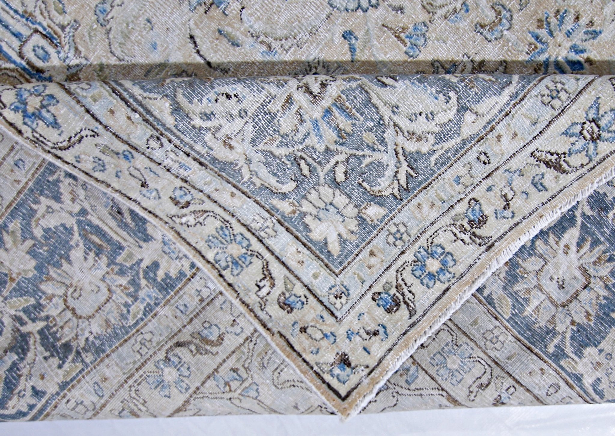 Handmade Vintage Persian Kerman Rug | 370 x 269 cm | 12'2" x 8'10" - Najaf Rugs & Textile