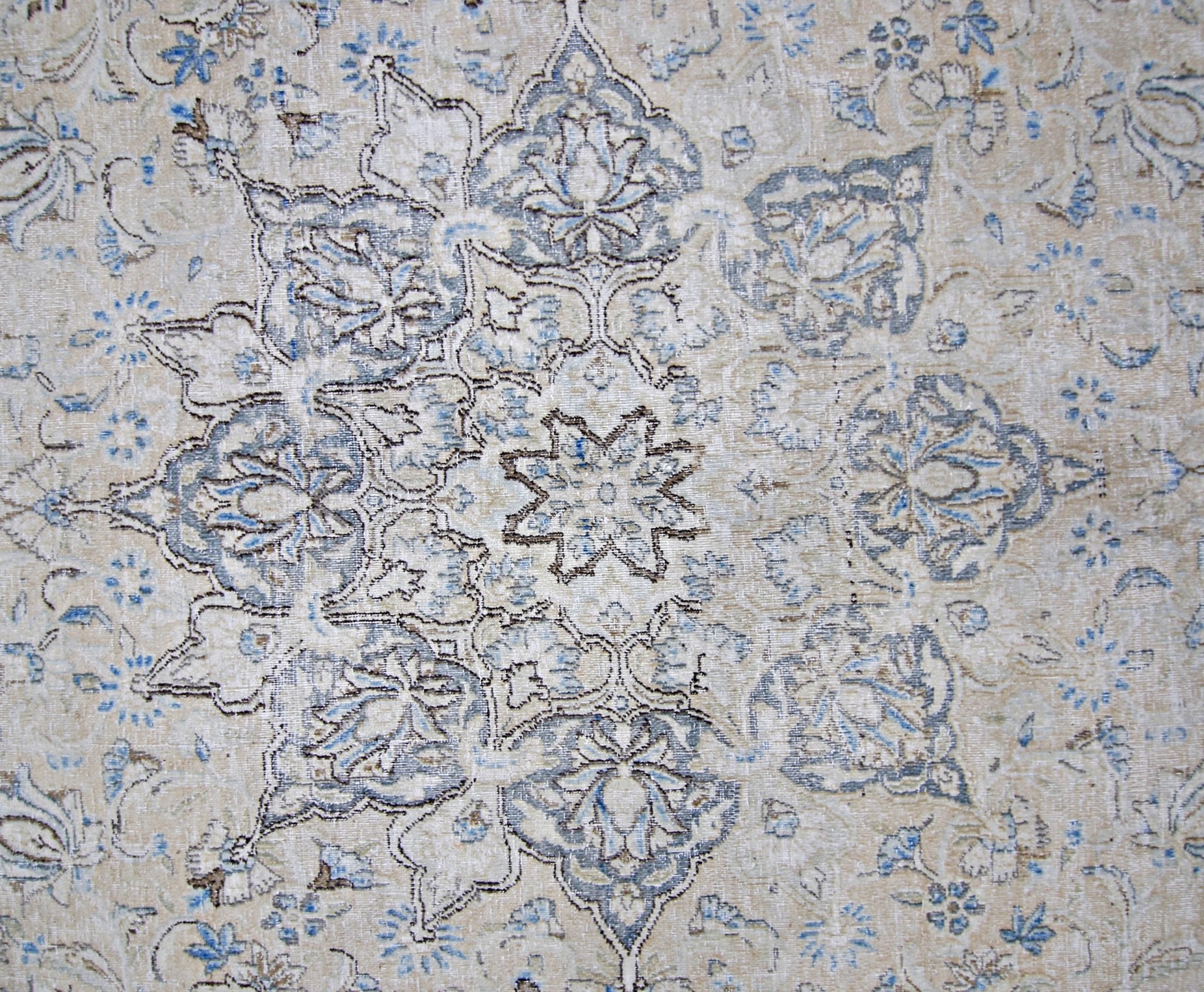 Handmade Vintage Persian Kerman Rug | 370 x 269 cm | 12'2" x 8'10" - Najaf Rugs & Textile