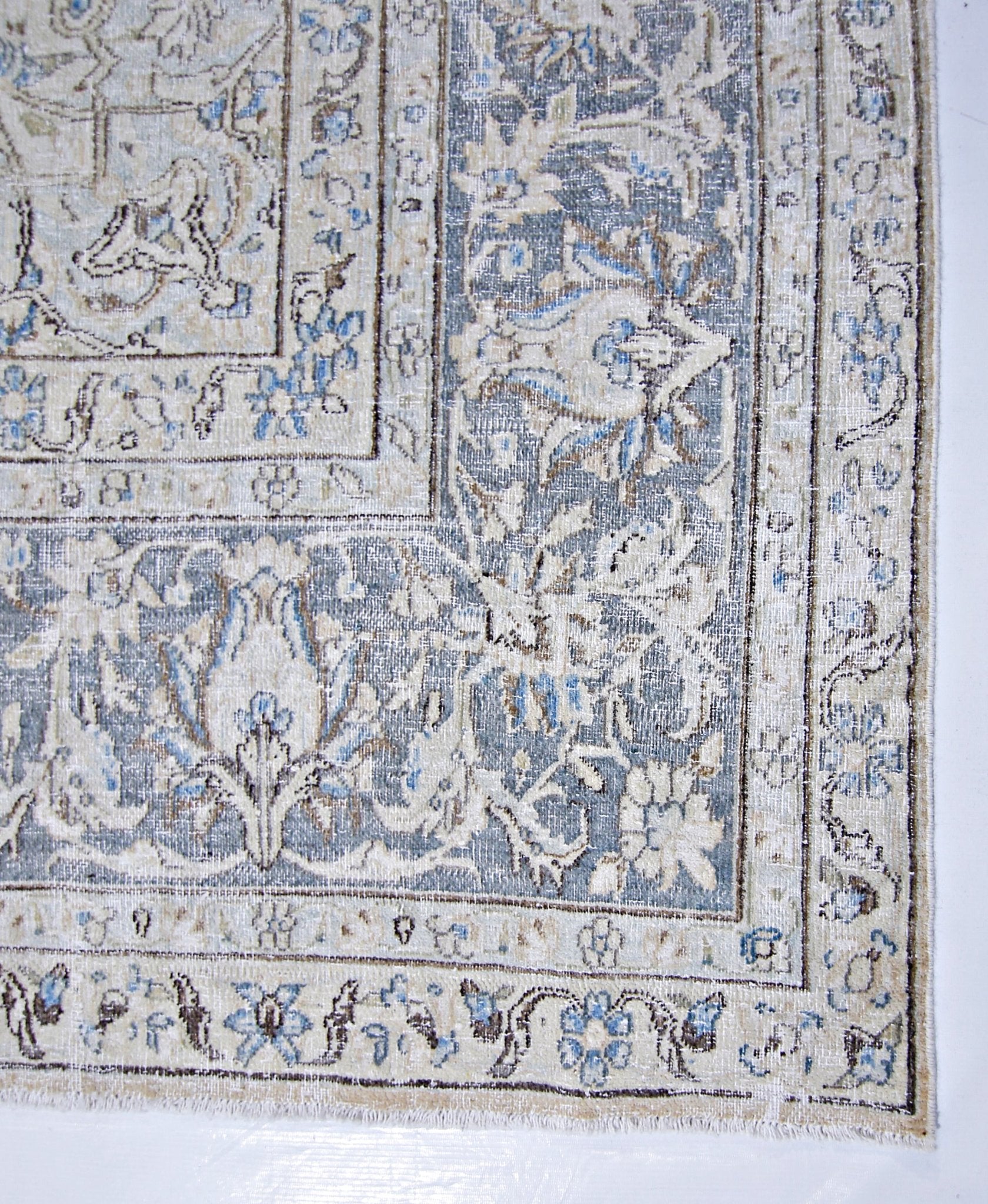 Handmade Vintage Persian Kerman Rug | 370 x 269 cm | 12'2" x 8'10" - Najaf Rugs & Textile