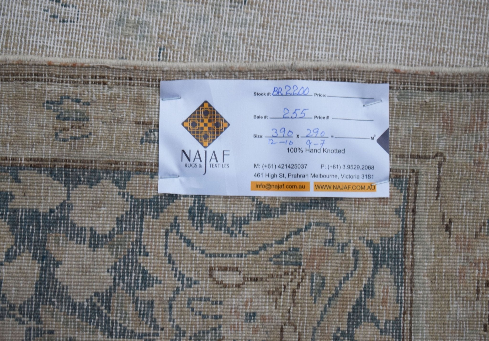Handmade Vintage Persian Kerman Rug | 390 x 290 cm | 12'10" x 9'7" - Najaf Rugs & Textile