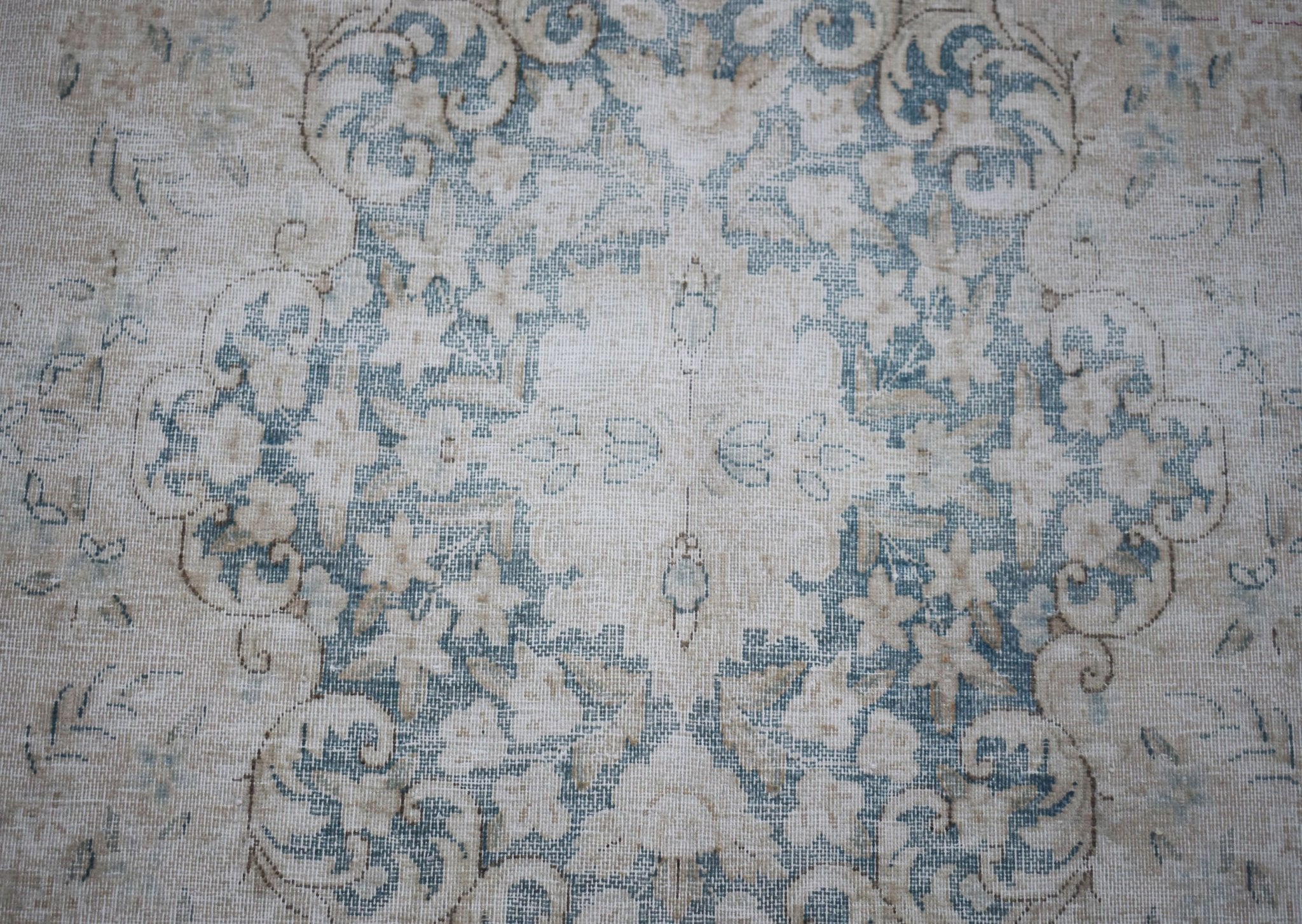 Handmade Vintage Persian Kerman Rug | 390 x 290 cm | 12'10" x 9'7" - Najaf Rugs & Textile