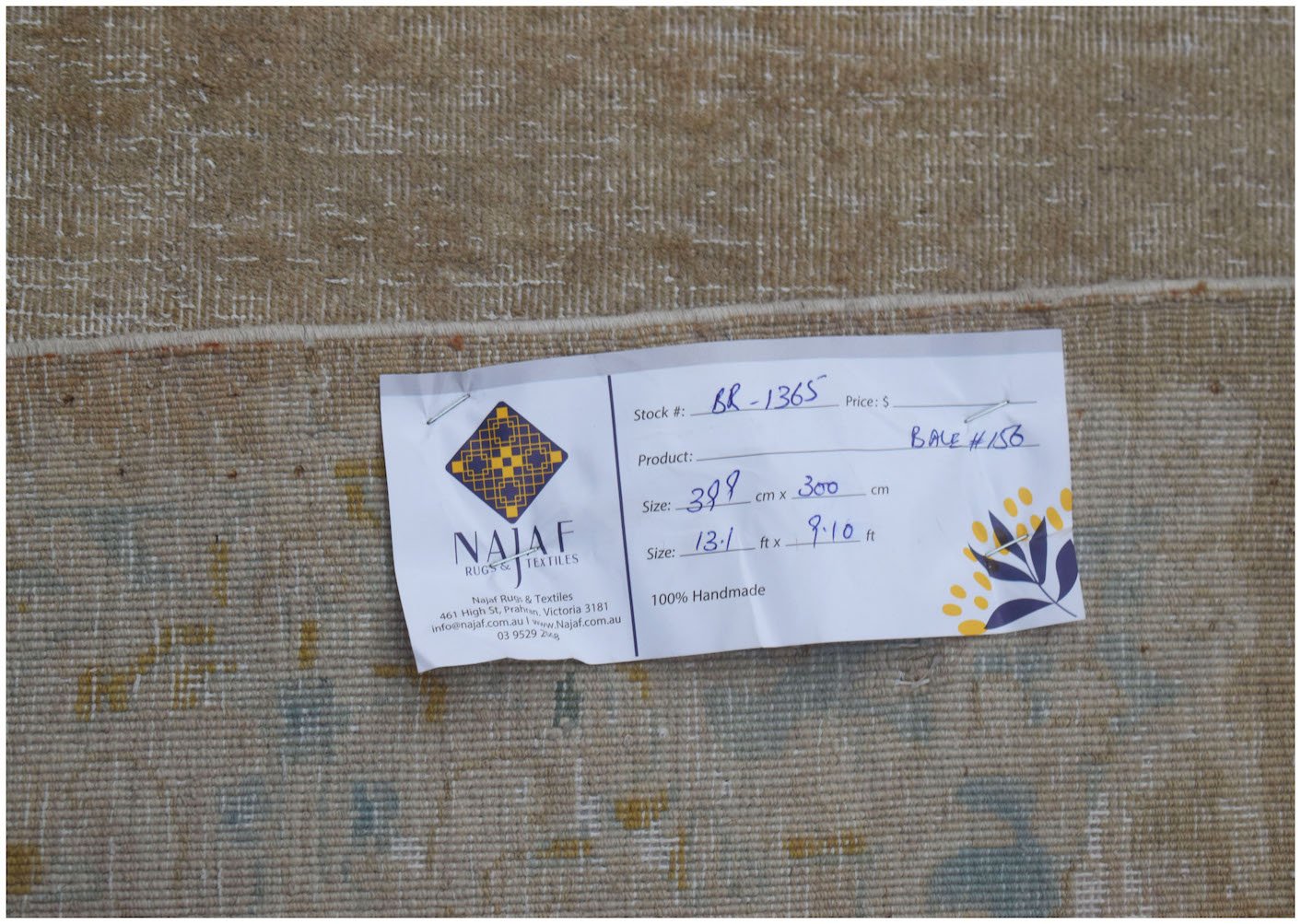 Handmade Vintage Persian Kerman Rug | 399 x 300 cm | 13'1" x 9'10" - Najaf Rugs & Textile