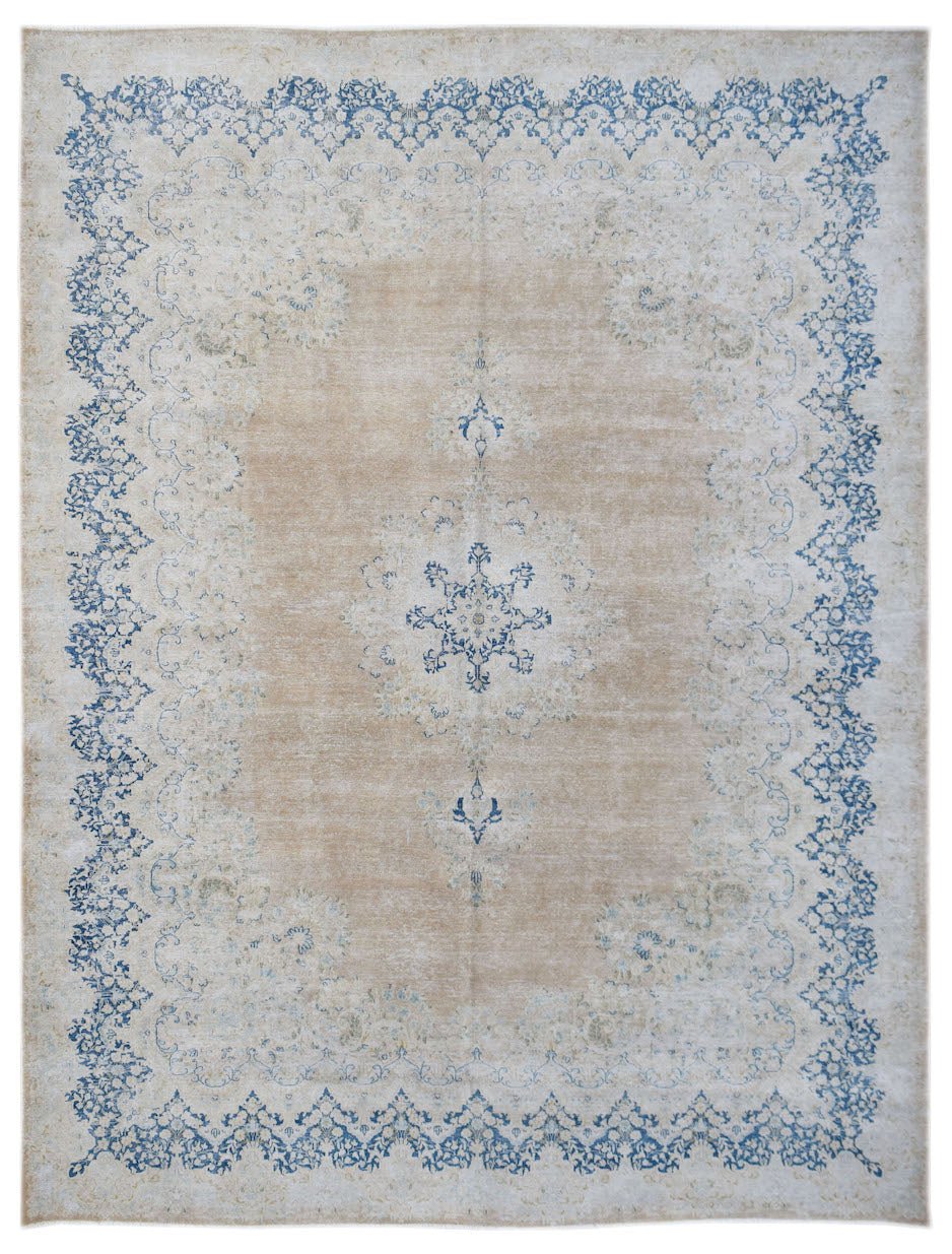 Handmade Vintage Persian Kerman Rug | 399 x 300 cm | 13'1" x 9'10" - Najaf Rugs & Textile