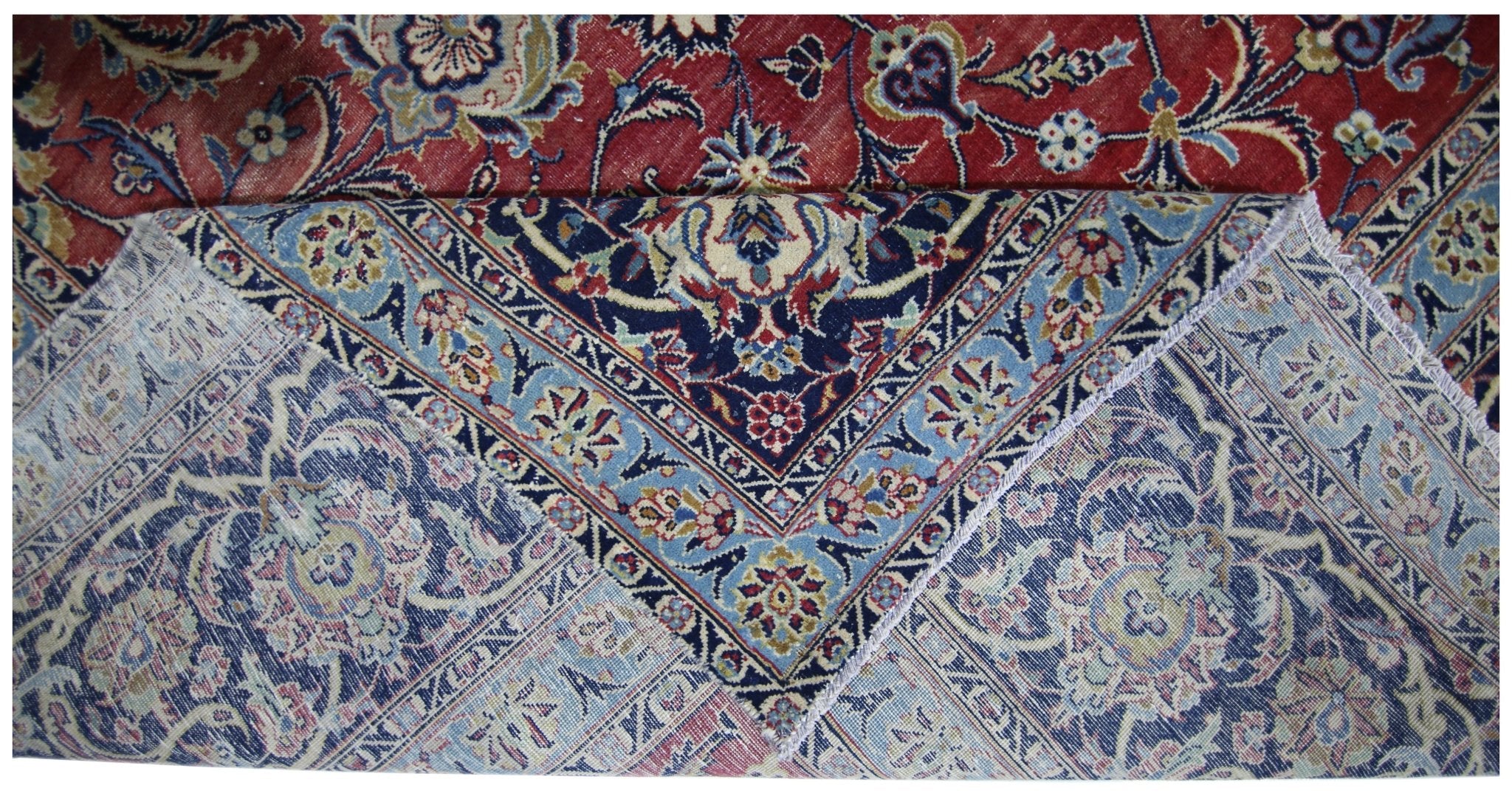 Handmade Vintage Persian Kerman Rug | 400 x 296 cm | 13'2" x 9'8" - Najaf Rugs & Textile