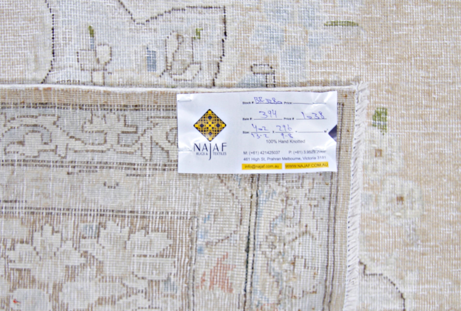 Handmade Vintage Persian Kerman Rug | 402 x 296 cm | 13'2" x 9'8" - Najaf Rugs & Textile