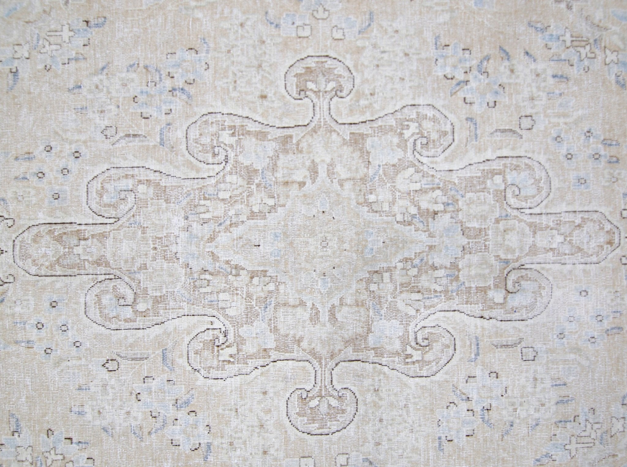 Handmade Vintage Persian Kerman Rug | 402 x 296 cm | 13'2" x 9'8" - Najaf Rugs & Textile