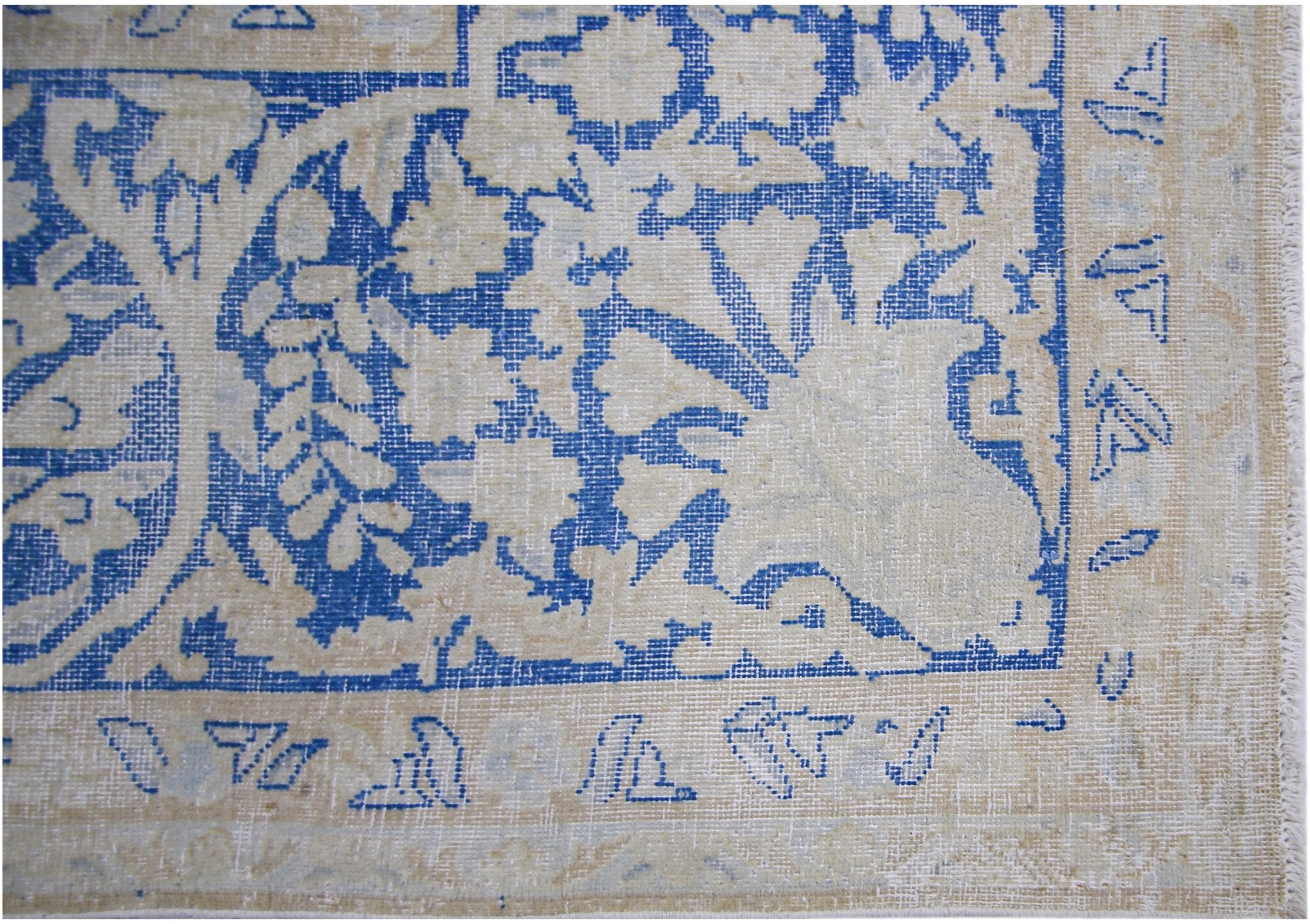 Handmade Vintage Persian Kerman Rug | 409 x 295 cm | 13'5" x 9'8" - Najaf Rugs & Textile