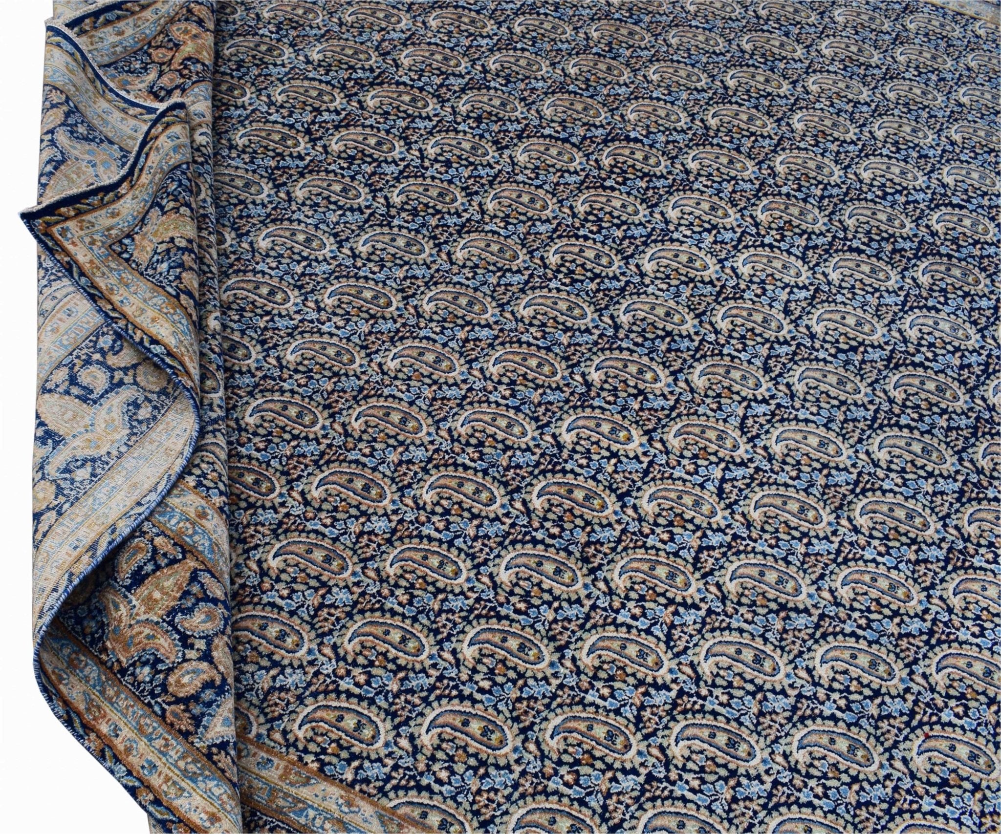 Handmade Vintage Persian Kerman Rug | 411 x 297 cm | 13'4" x 9'7" - Najaf Rugs & Textile