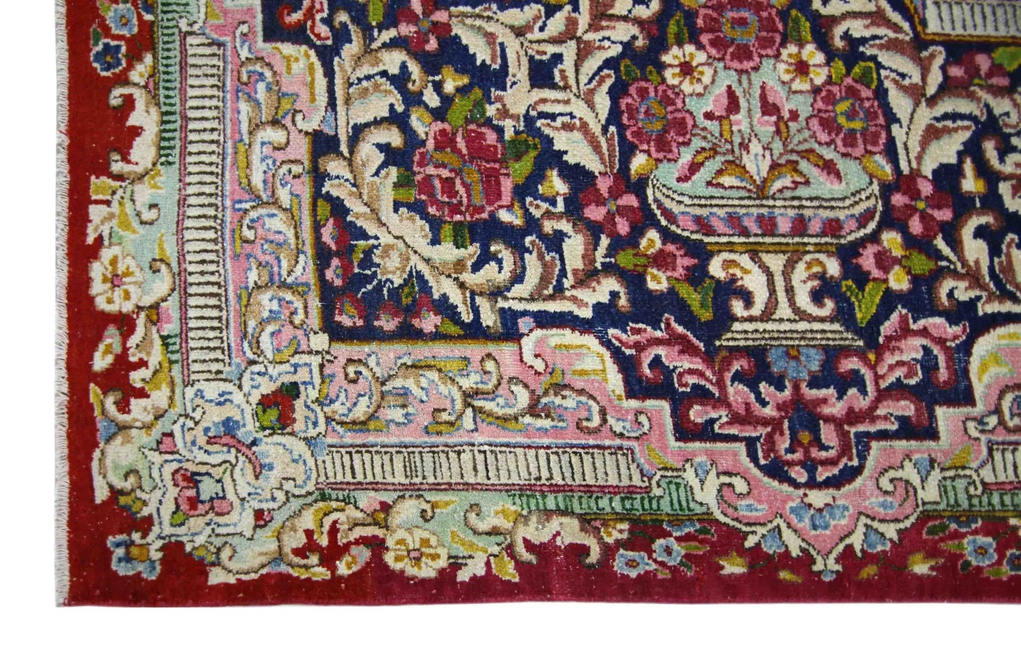 Handmade Vintage Persian Kerman Rug | 464 x 292 cm | 15'3" x 9'7" - Najaf Rugs & Textile