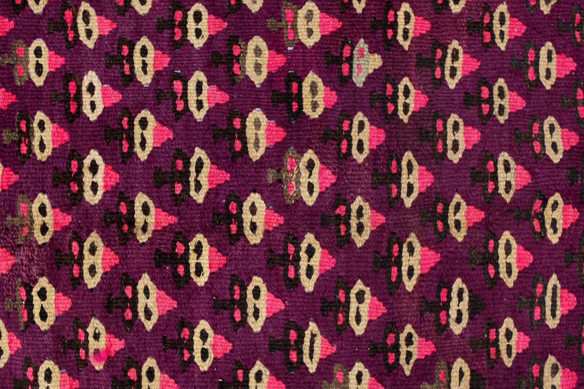 Handmade Vintage Persian Kilim | 281 x 143 cm | 9'3" x 4'8" - Najaf Rugs & Textile