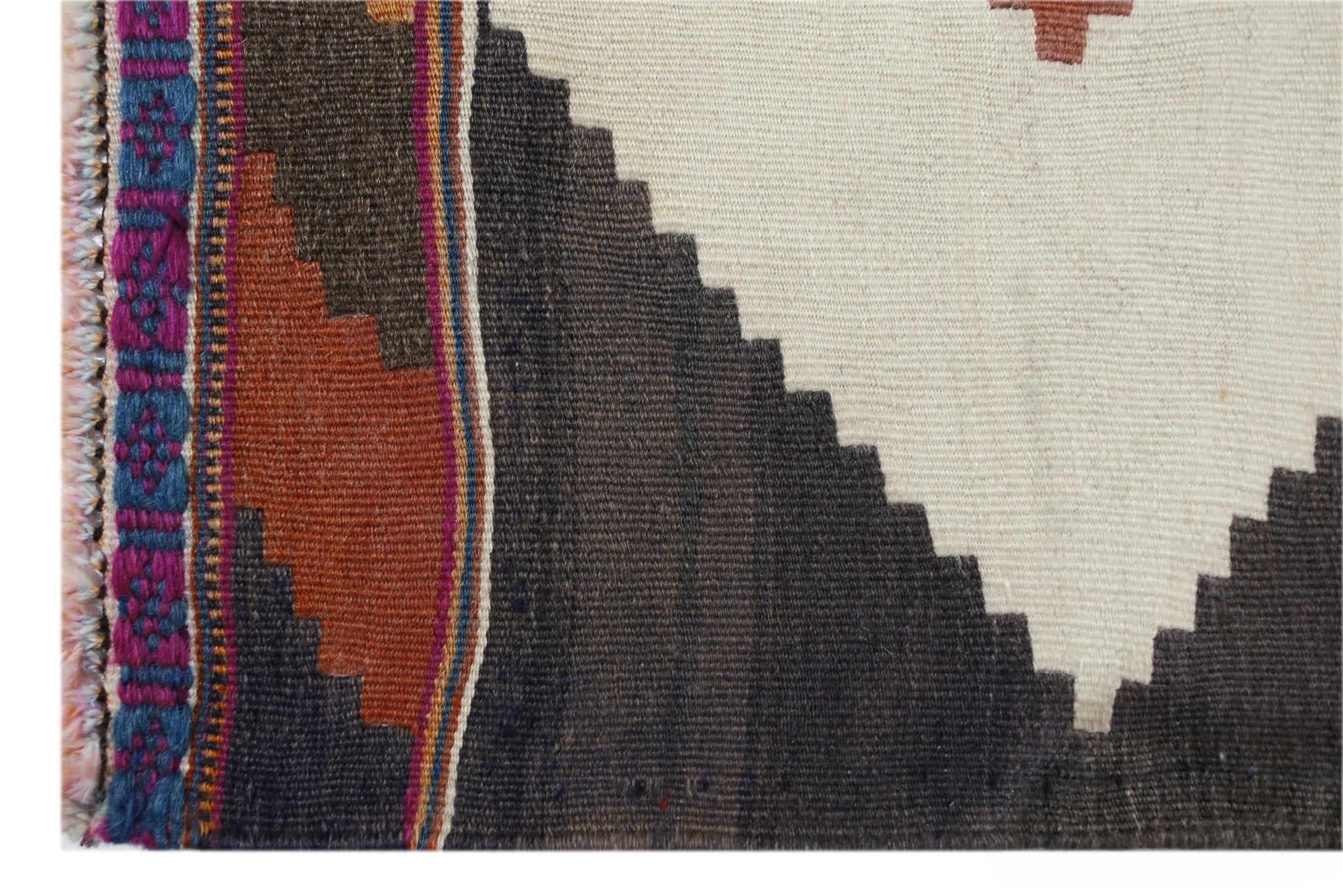 Handmade Vintage Persian Kilim Hallway Runner | 474 x 161 cm | 15'7" x 5'3" - Najaf Rugs & Textile