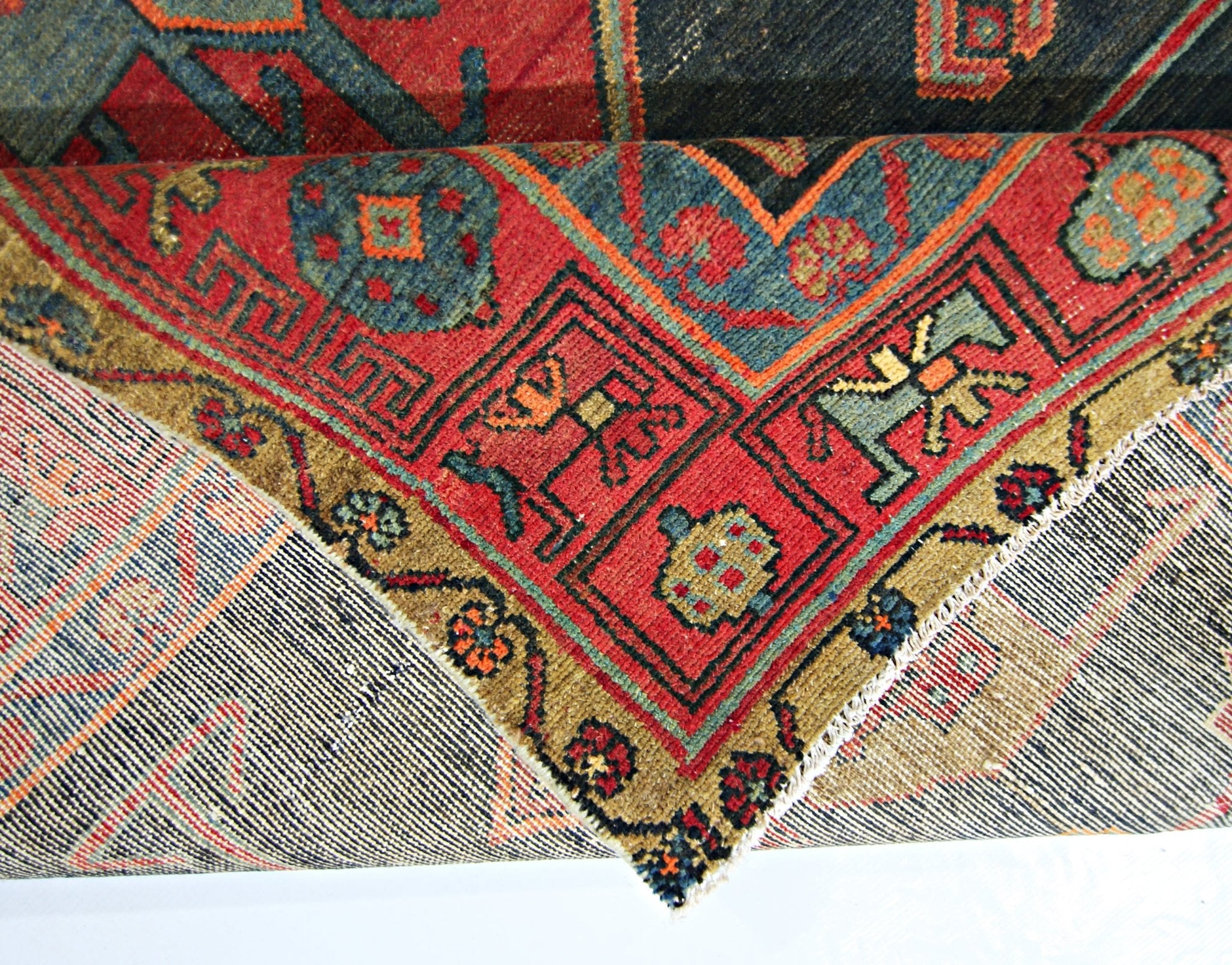 Handmade Vintage Persian Koliai Rug | 250 x 142 cm | 8'2" x 4'8" - Najaf Rugs & Textile