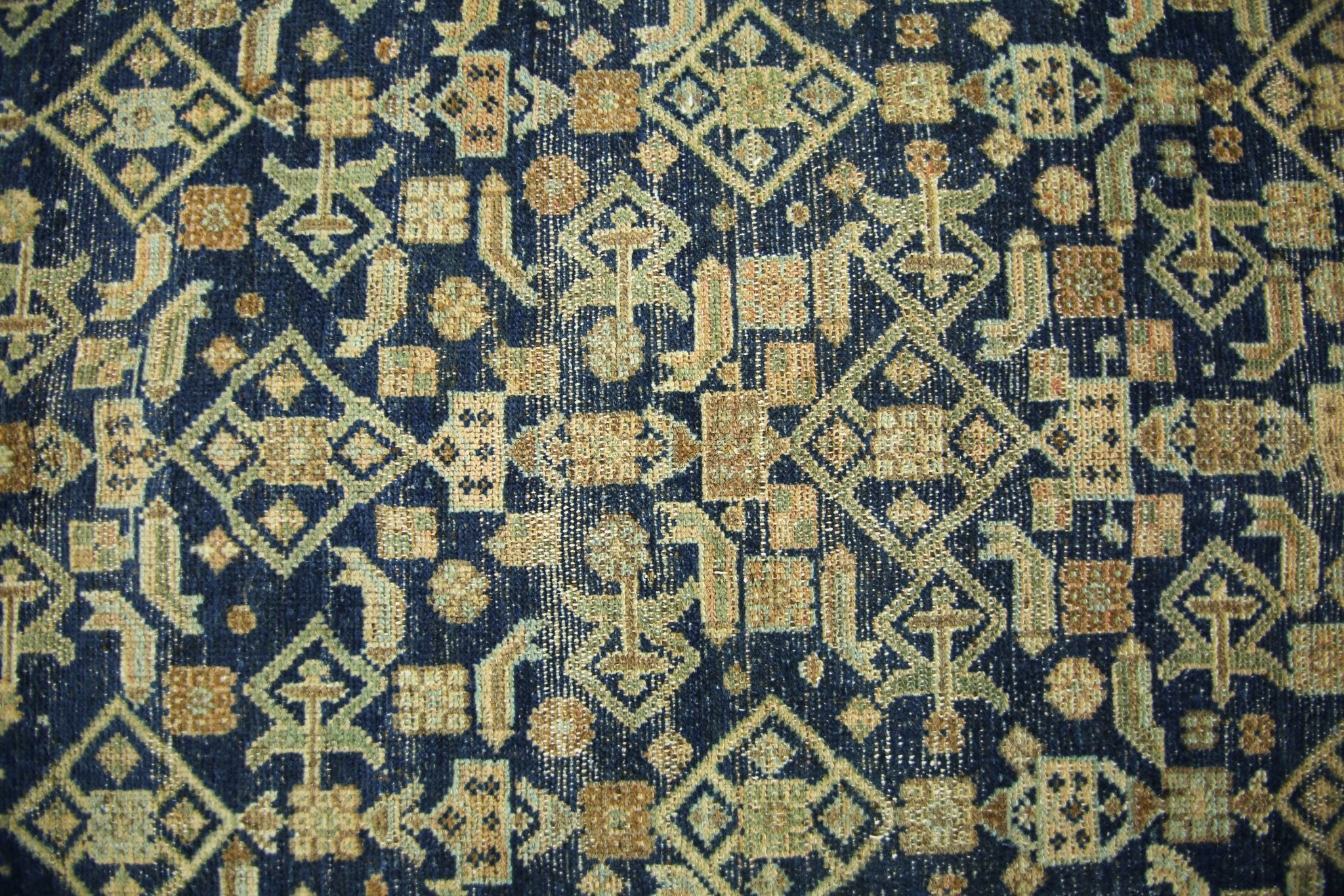 Handmade Vintage Persian Malayer Hallway Runner | 393 x 97 cm | 12'10" x 3'2" - Najaf Rugs & Textile