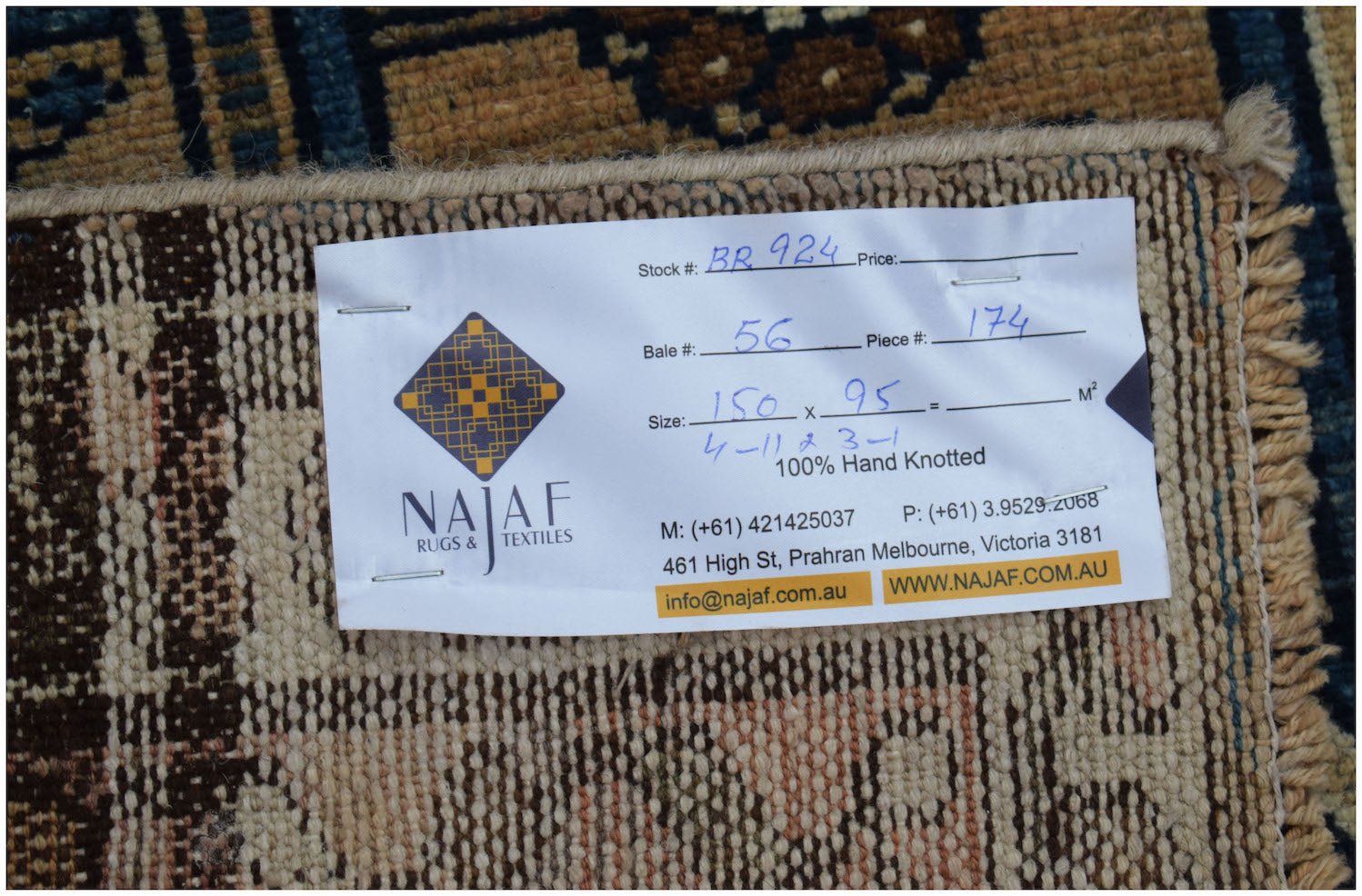 Handmade Vintage Persian Mazlaghan Rug | 150 x 95 cm | 4'11" x 3'1" - Najaf Rugs & Textile