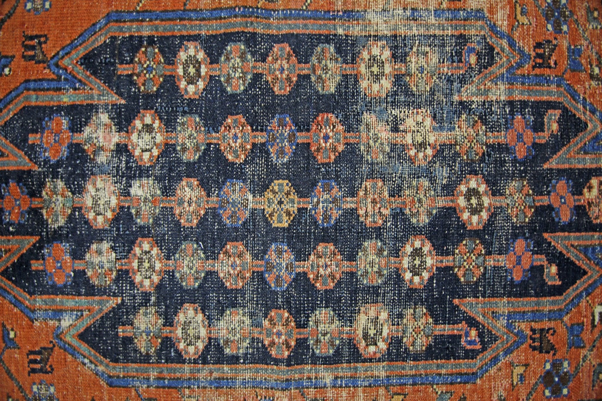 Handmade Vintage Persian Mazlaghan Rug | 179 x 115 cm | 5'11" x 3'1" - Najaf Rugs & Textile