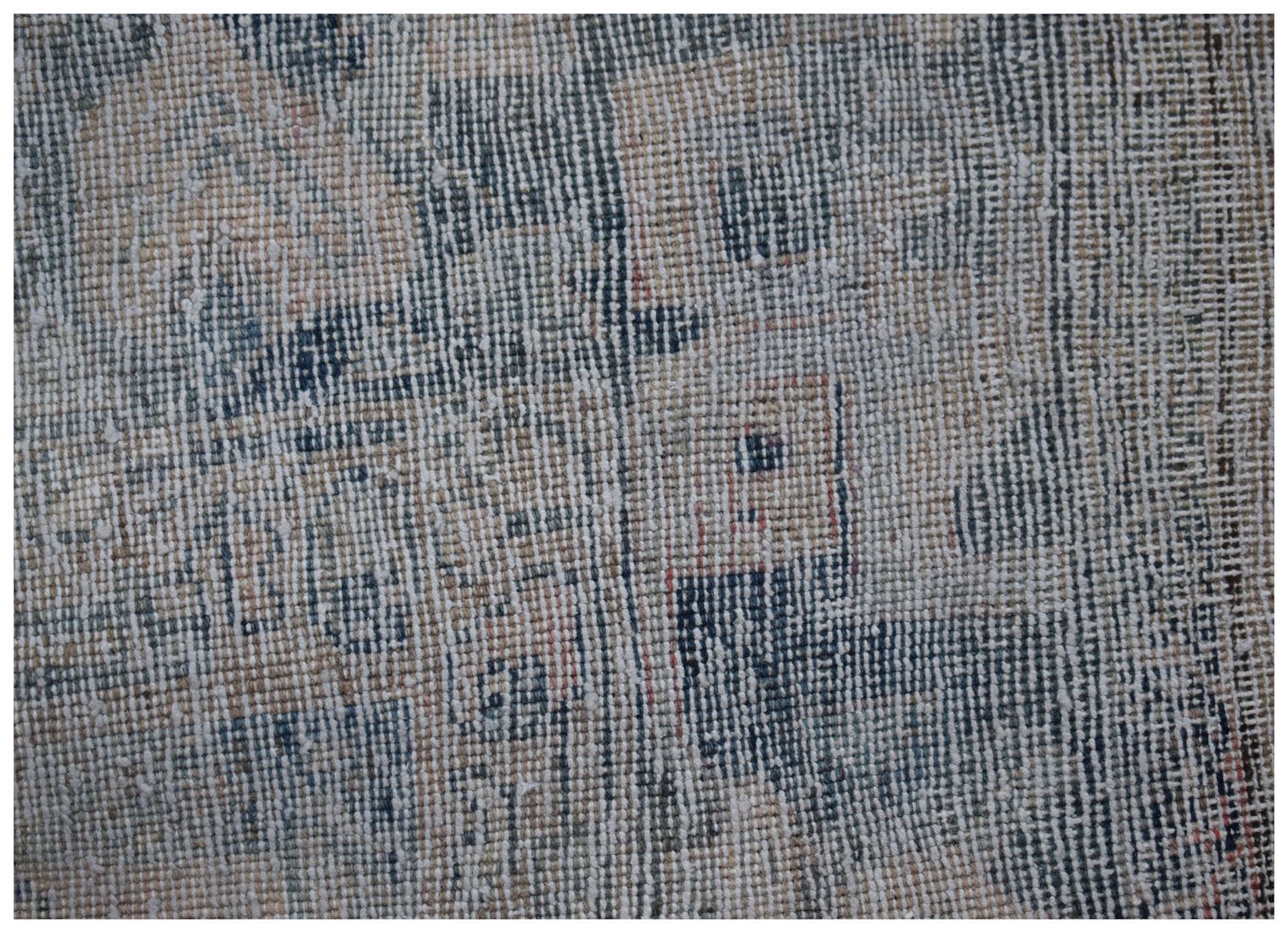 Handmade Vintage Persian Mazlaghan Rug | 350 x 180 cm | 11'6" x 5'11" - Najaf Rugs & Textile