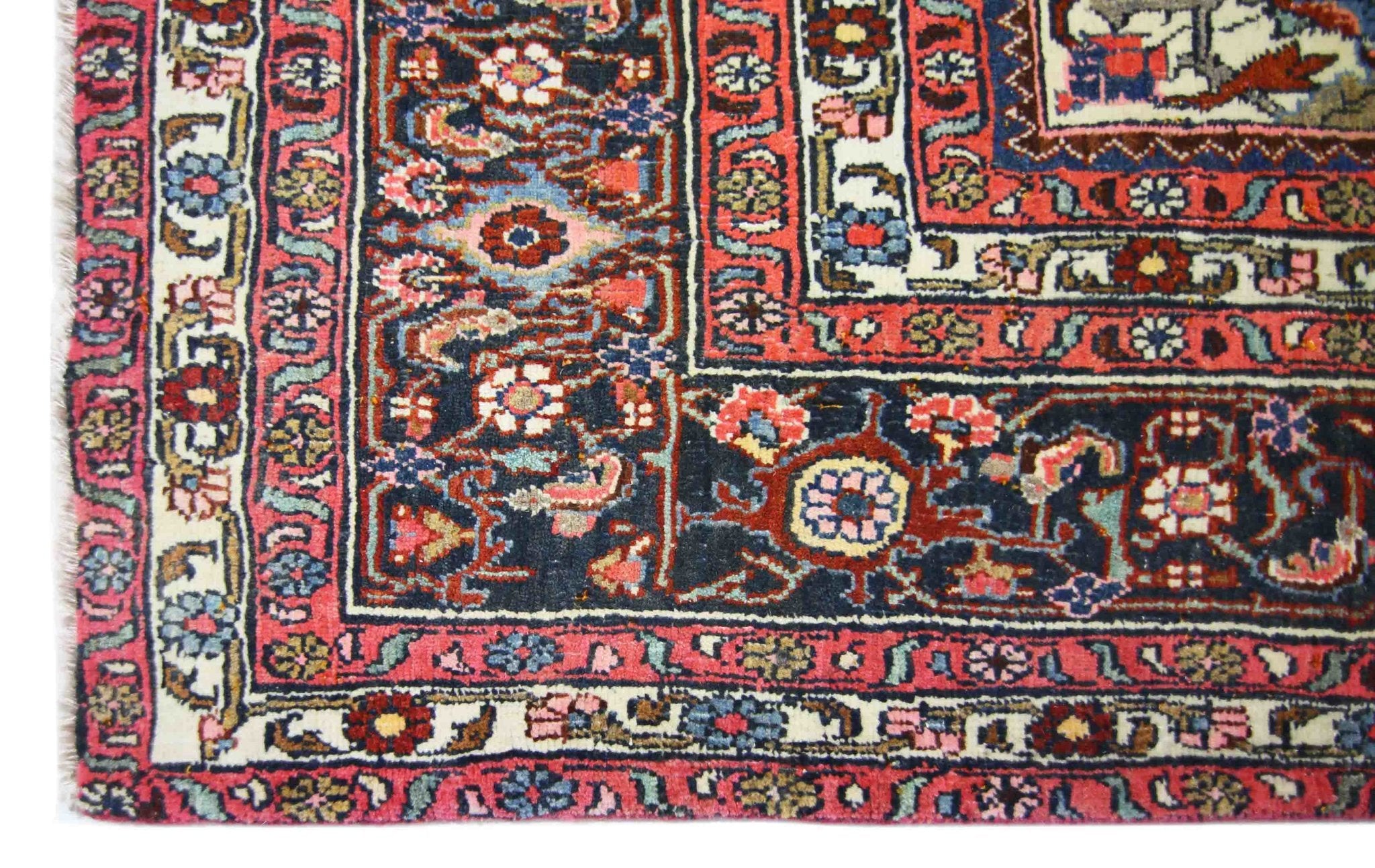 Handmade Vintage Persian Moud Rug | 297 x 212 cm | 9'9" x 6'11" - Najaf Rugs & Textile