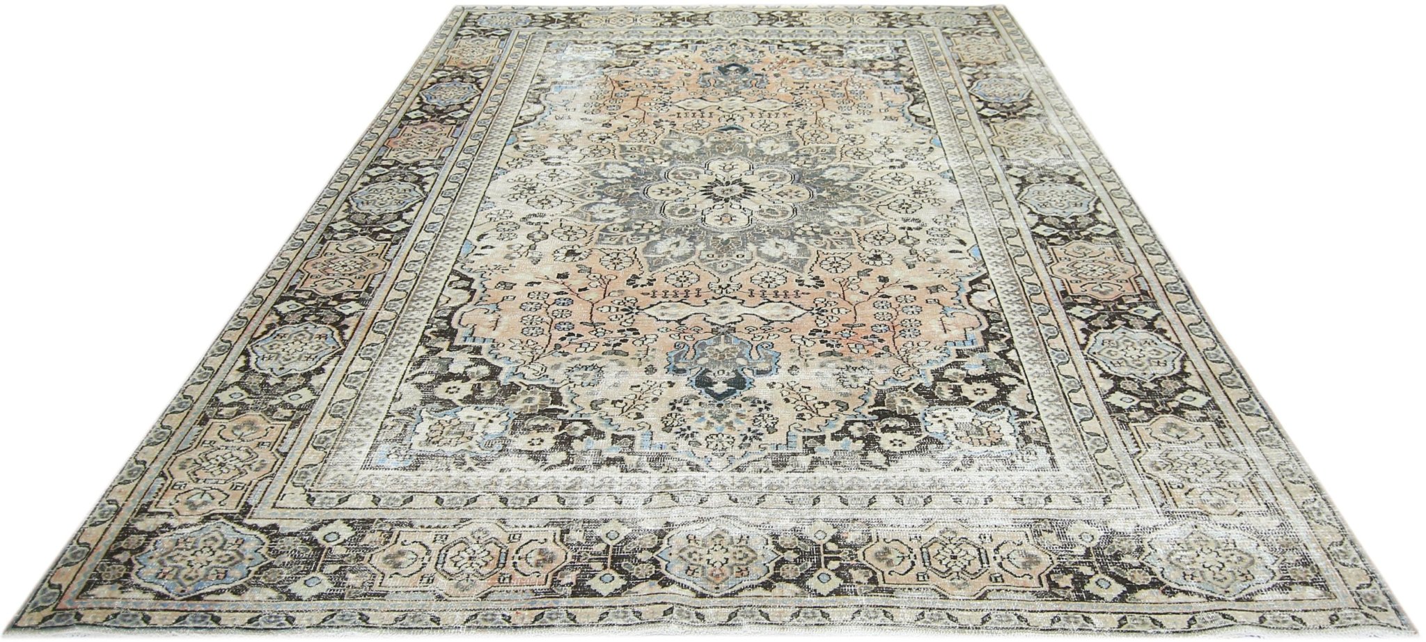 Handmade Vintage Persian Moud Rug | 322 x 241 cm | 10'7" x 7'11" - Najaf Rugs & Textile