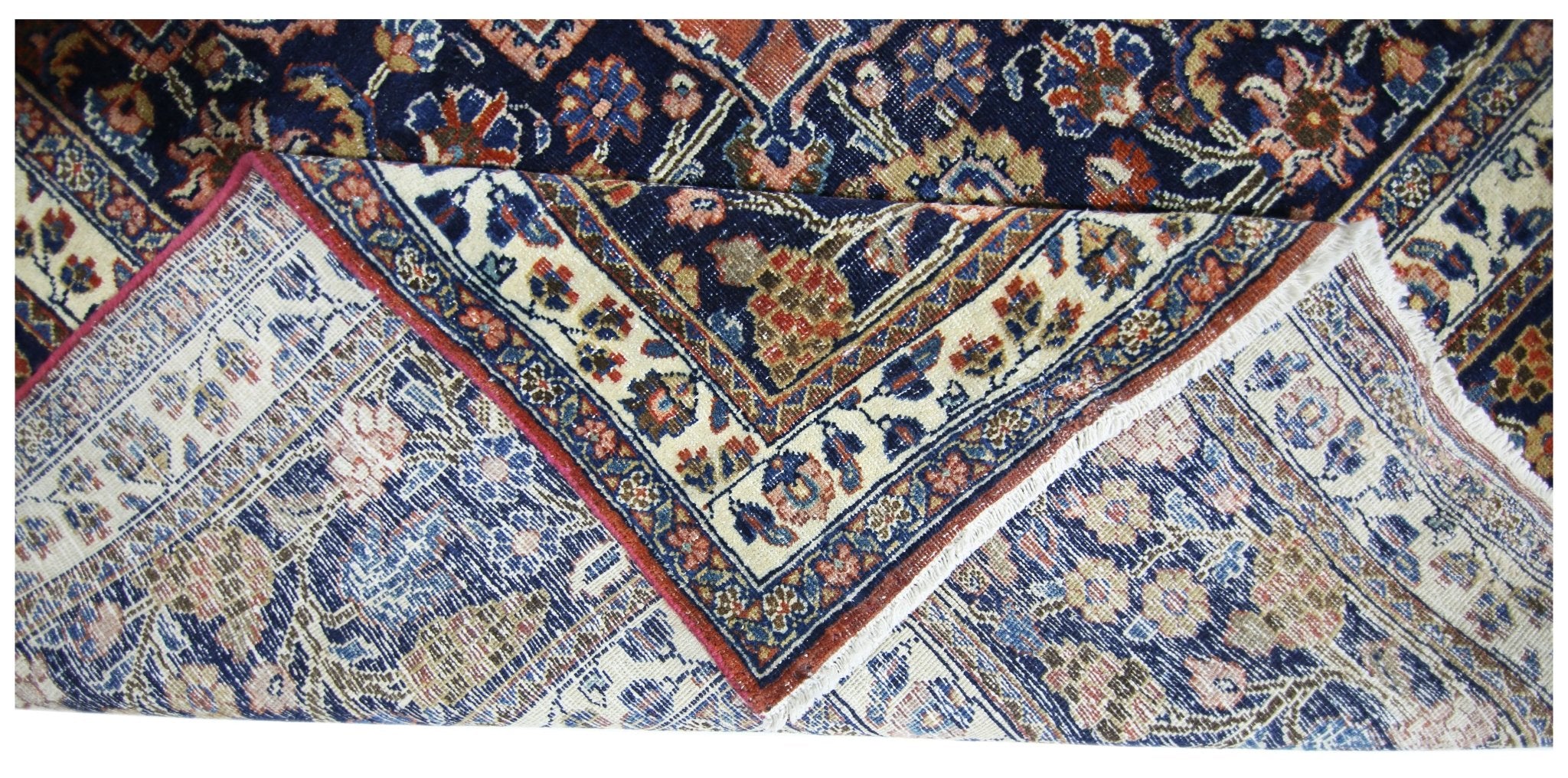 Handmade Vintage Persian Moud Rug | 353 x 250 cm | 11'7" x 8'2" - Najaf Rugs & Textile