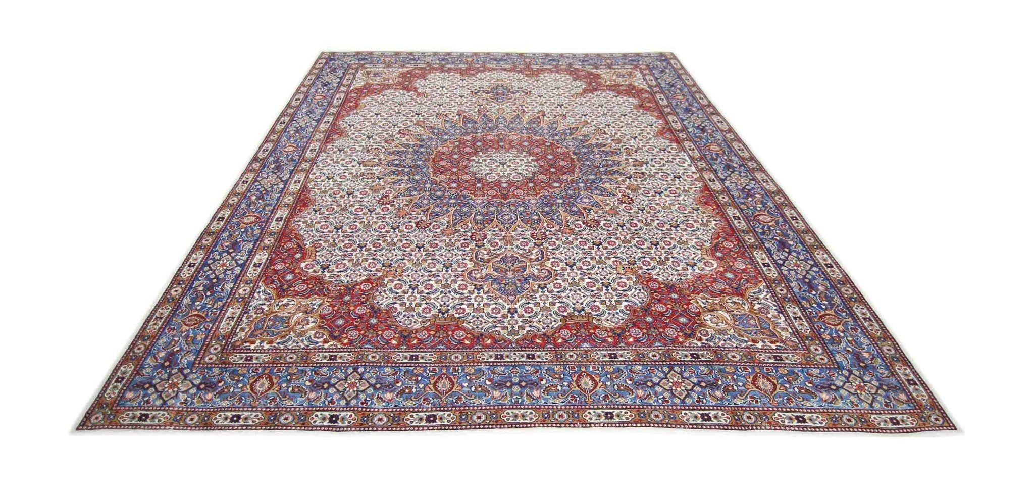 Handmade Vintage Persian Moud Rug | 361 x 260 cm | 11'10" x 8'6" - Najaf Rugs & Textile